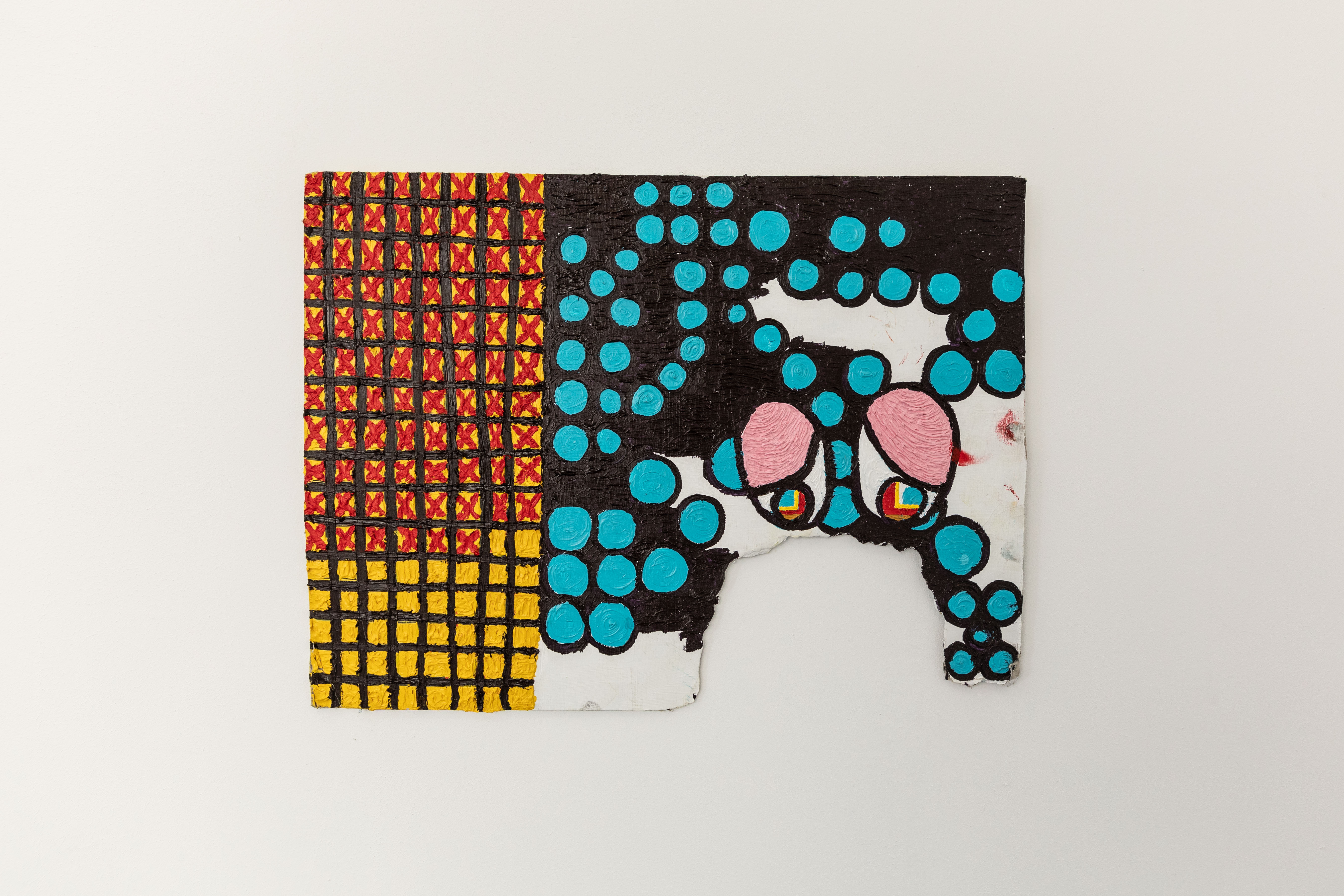 Karel Thienpont the quantum darkness 2021Oil on cardboard 33,5h x 43,5w cm