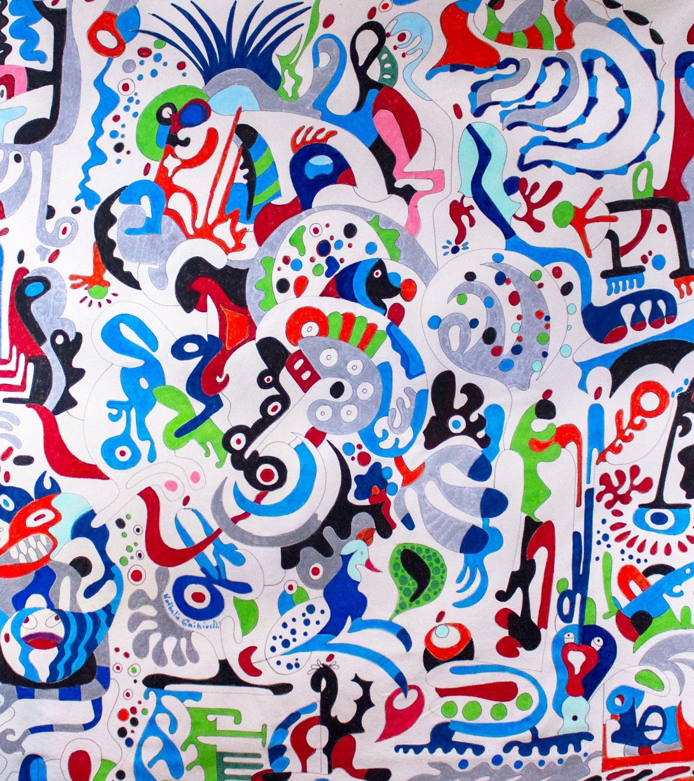 Let's DanceOil markers on canvas54” x 66”$5800
