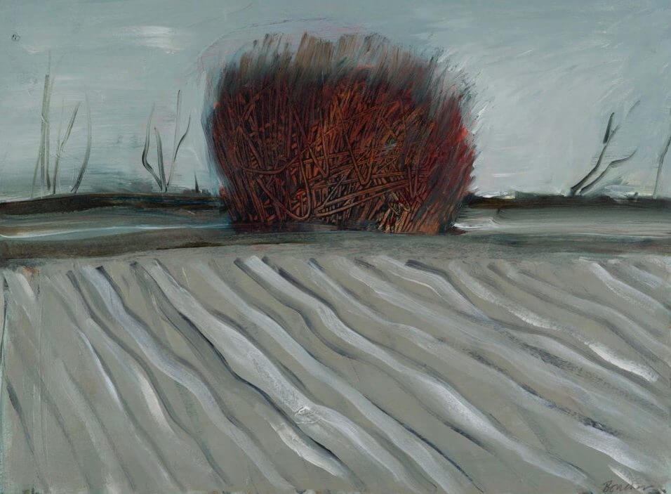 In a Field — 29 x 38 cm Acrylic on Paper (2017)