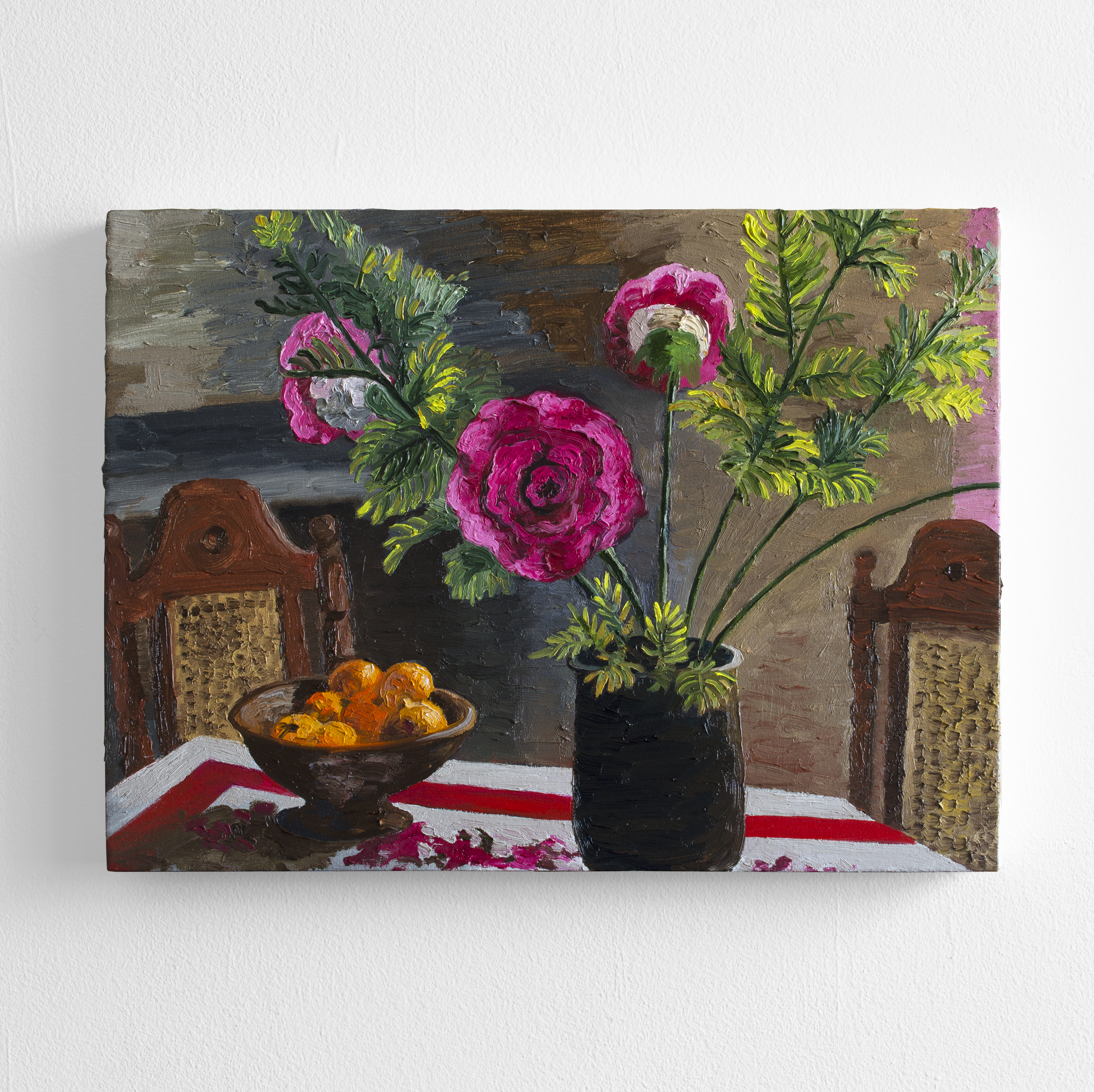 Flores de pl&aacute;stico, 2023&oacute;leo sobre tela30 x 40 cm