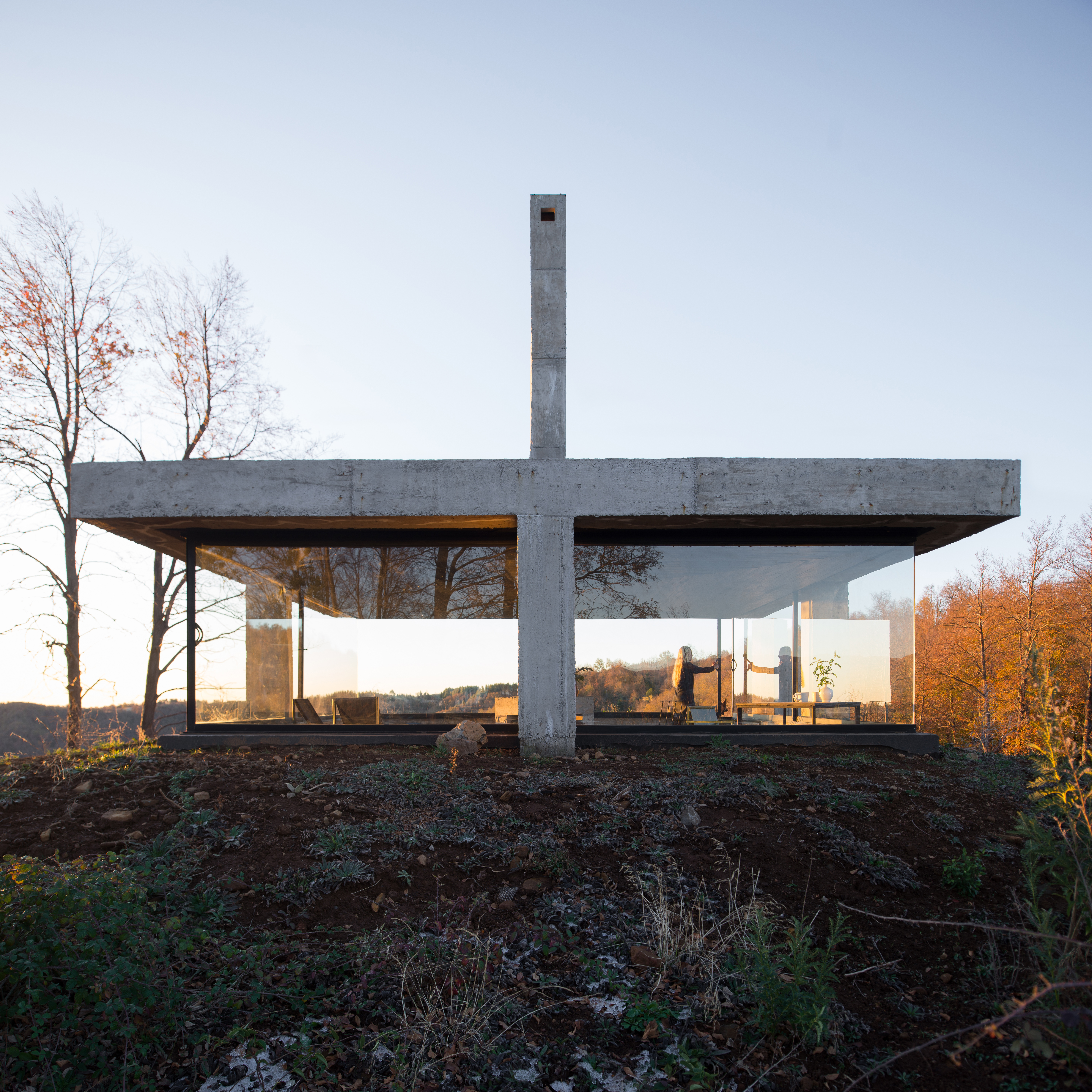 Pezo von Ellrichshausen, ROSA pavilion, Yungay, Chile, 2020-22. Photography: © Pezo von Ellrichshausen