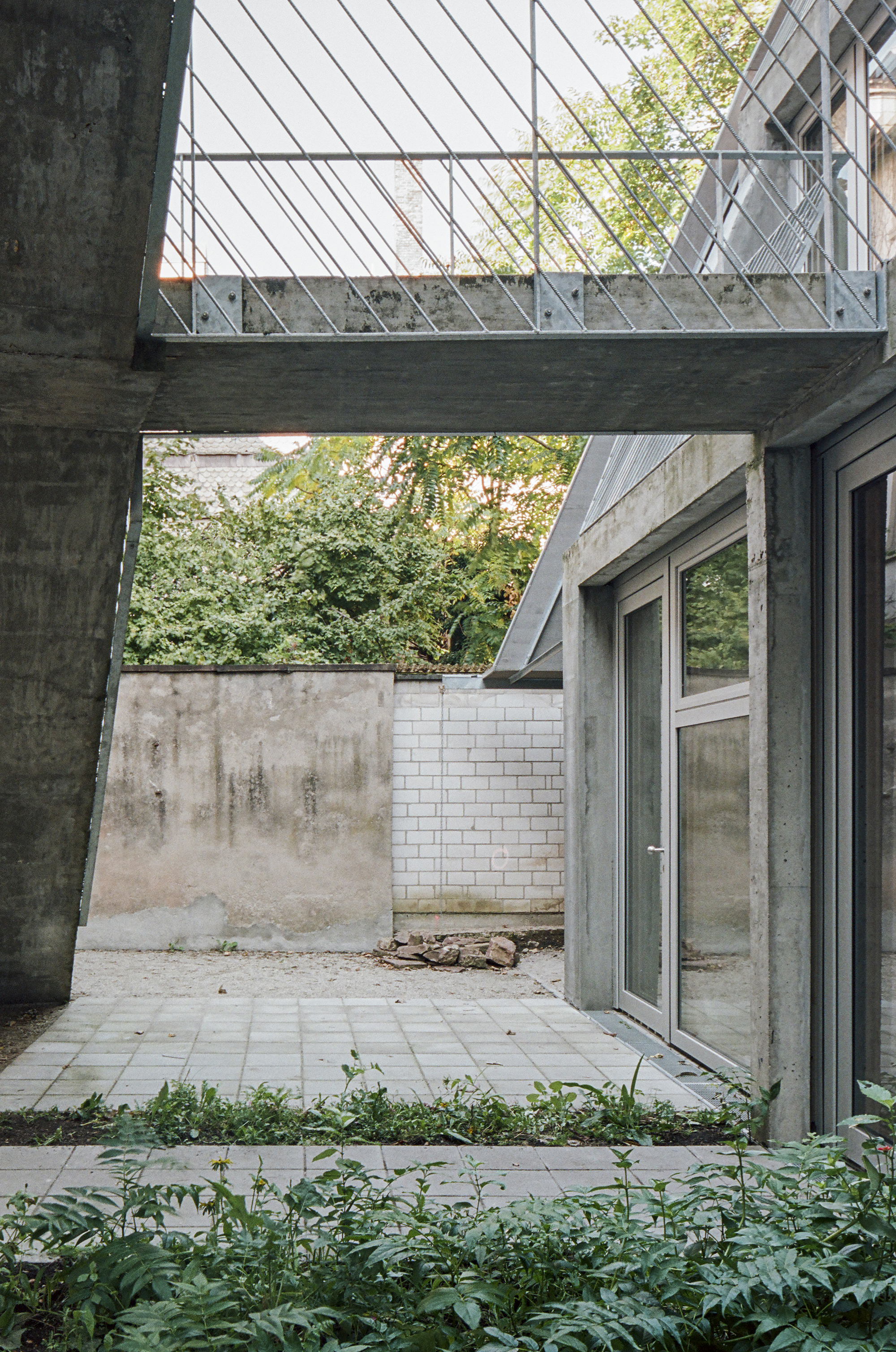 The courtyard serves not only as a circulation space