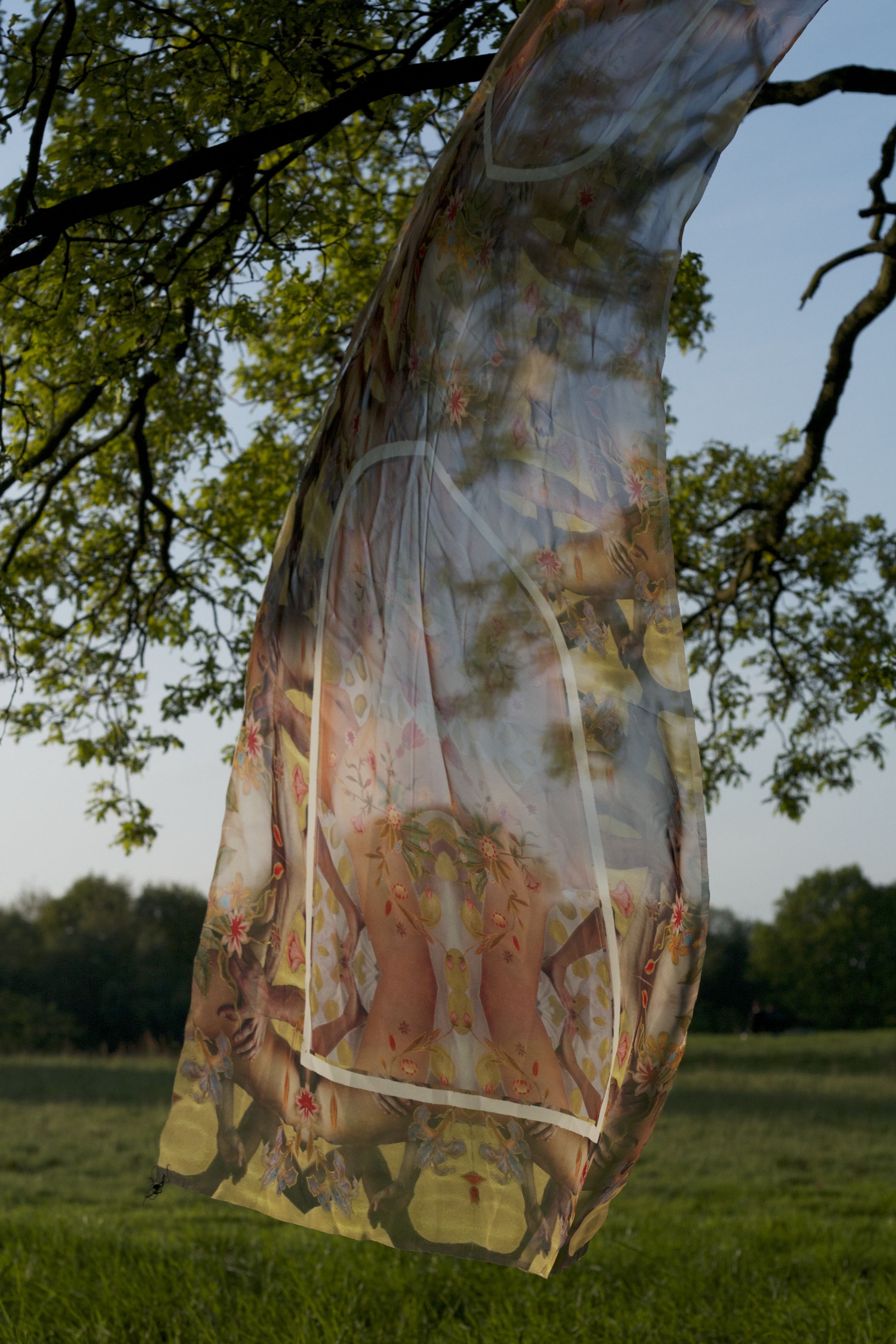 Double Mihrab: performative textile, 2016.