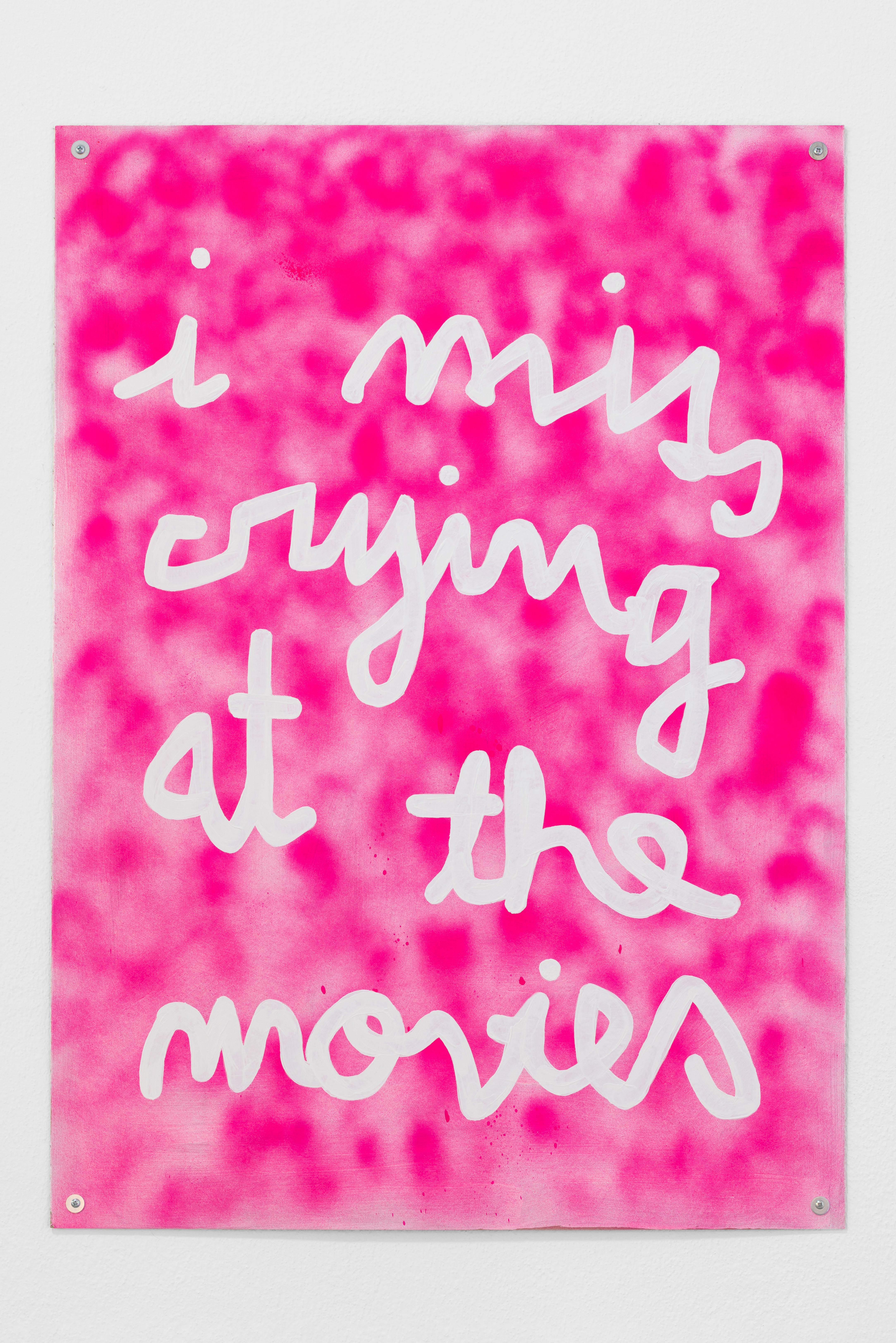 Cringy, but controlled cringe cause I made it cringe on purpose. 2023Acrylic and spray on cardboard105 × 75 cmUnique piece