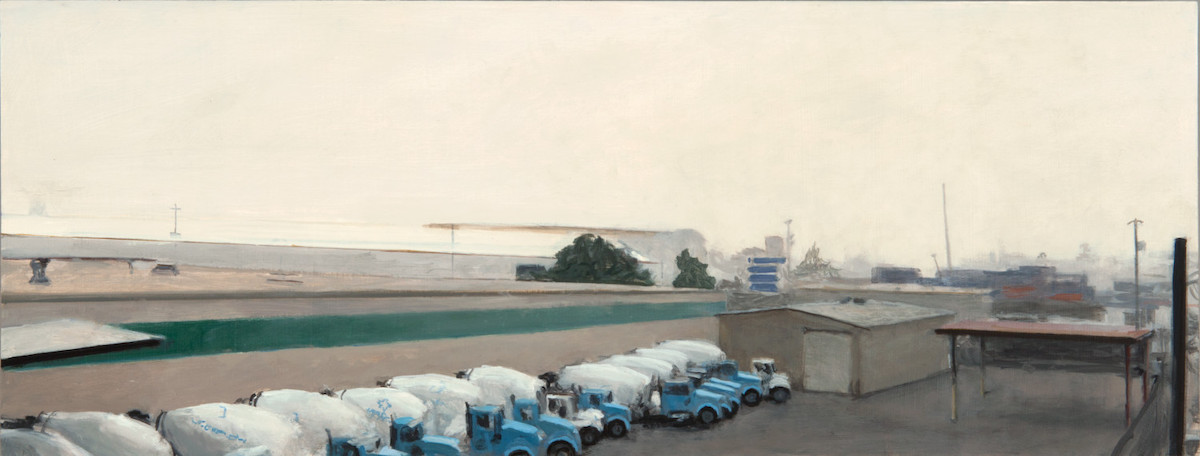 Magai, Glacier, 2023, Oil on panel, 11 x 29 in. (sold)