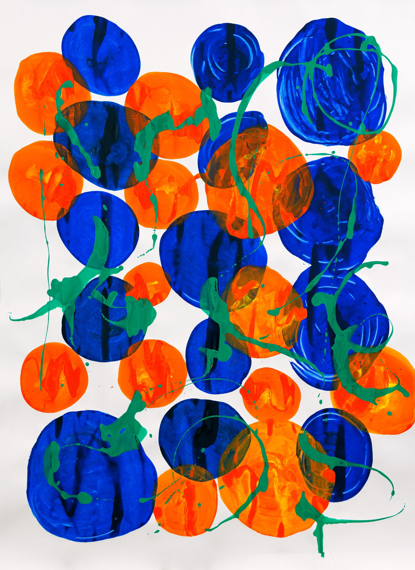 o. T.Acryl auf Papier ca. 140 x 110 cm