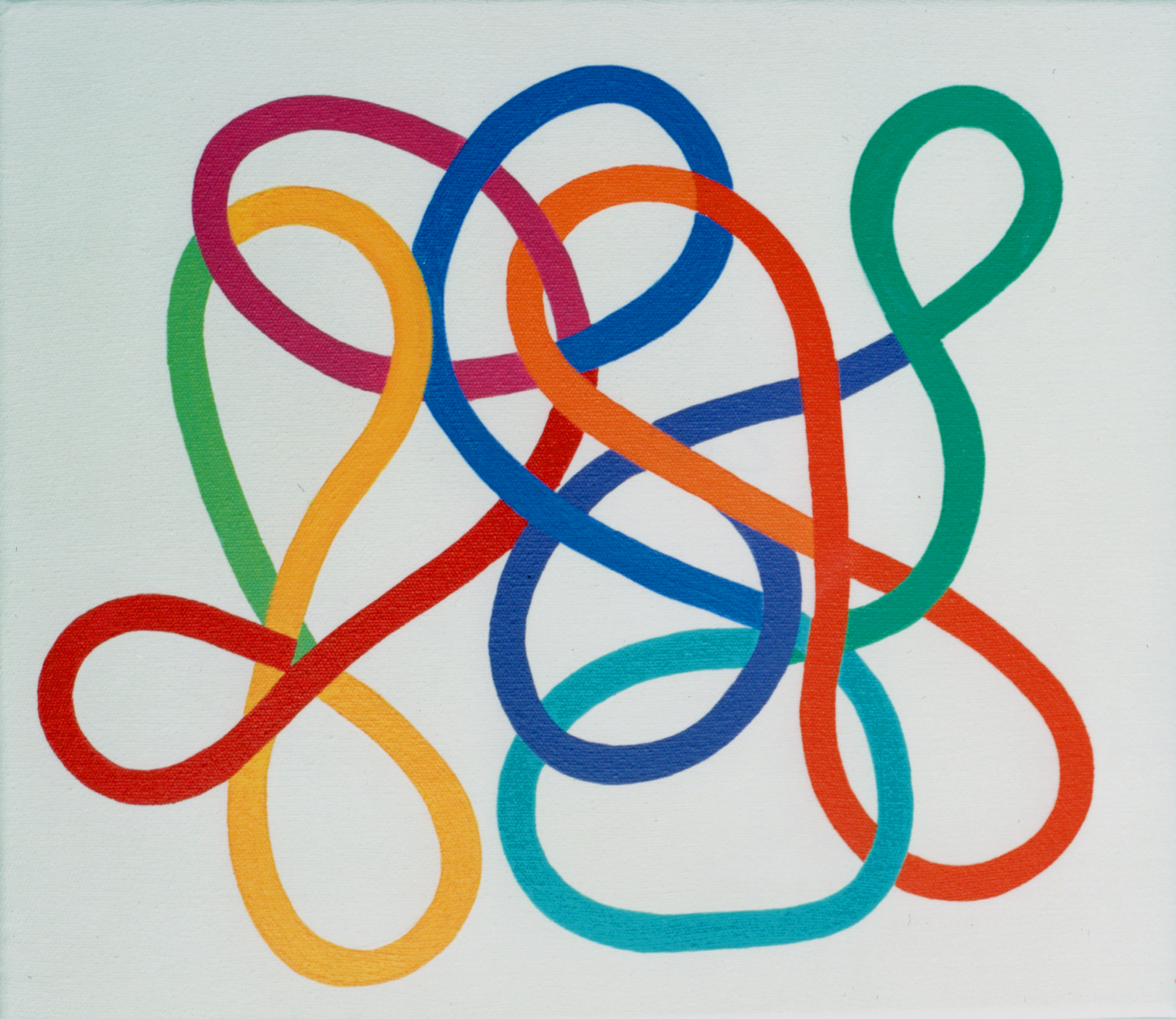 Untitled, 2001. Acrylic on canvas, 30 x 40 cm.