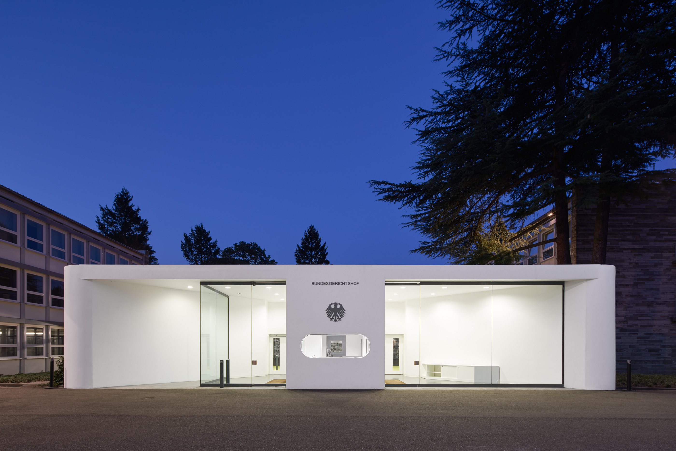 Temporärer Dienstsitz Bundesgerichtshof. Kunde: Vermögen und Bau BW.
