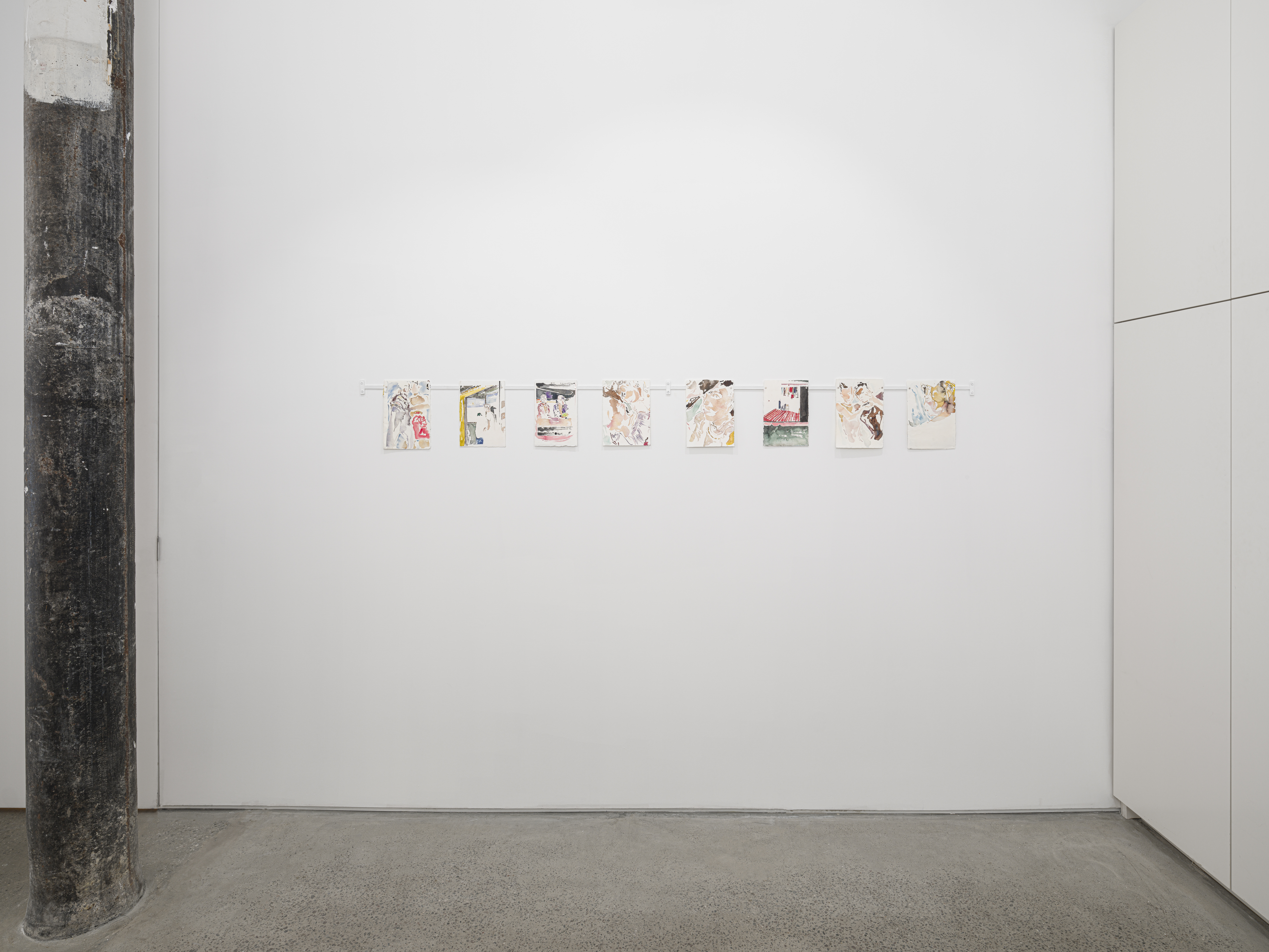 Installation view, Jack Mernin: Live Time, JO-HS NY, March 2024. Photo: Garrett Carroll.