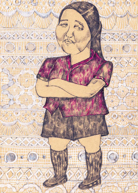 Siu Sin | 小茜, 2011, Pencil and color pencil on paper, 29.7 x 21 cm