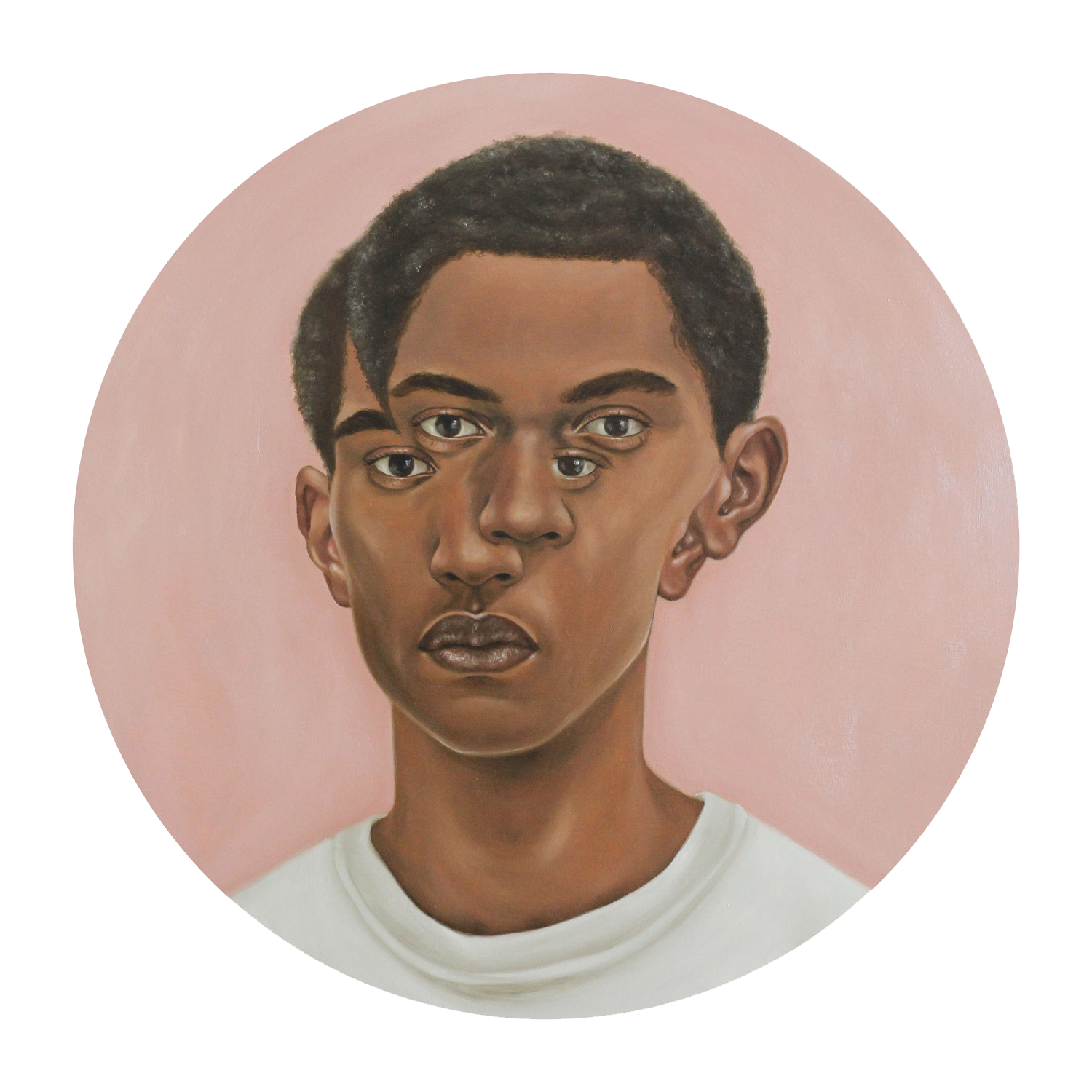 EEE, Oil on Board, 406mm across, 2019