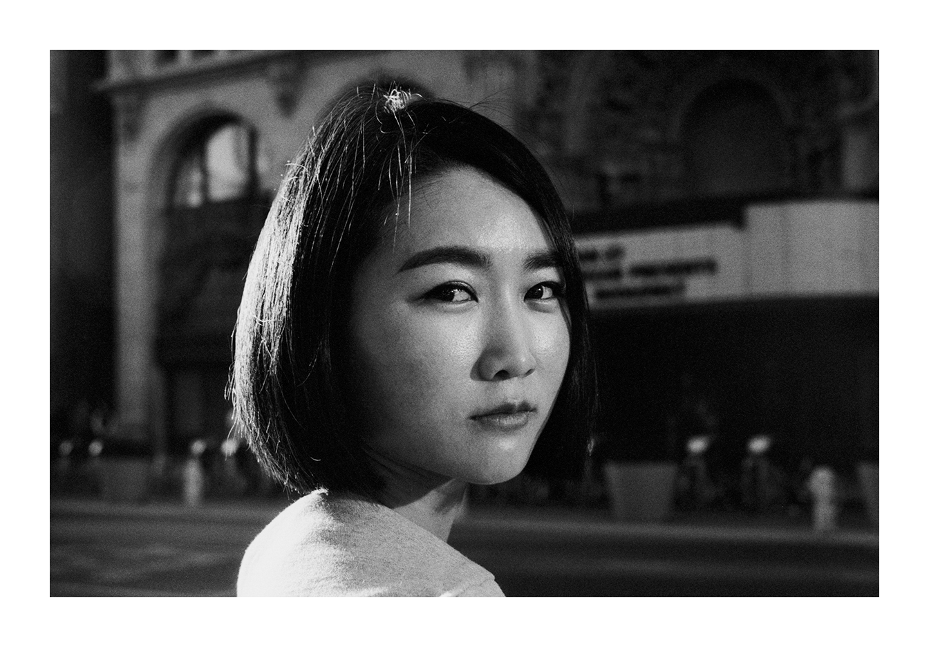 'WOMAN IN FRONT OF THEATER', DOWNTOWN (2018)