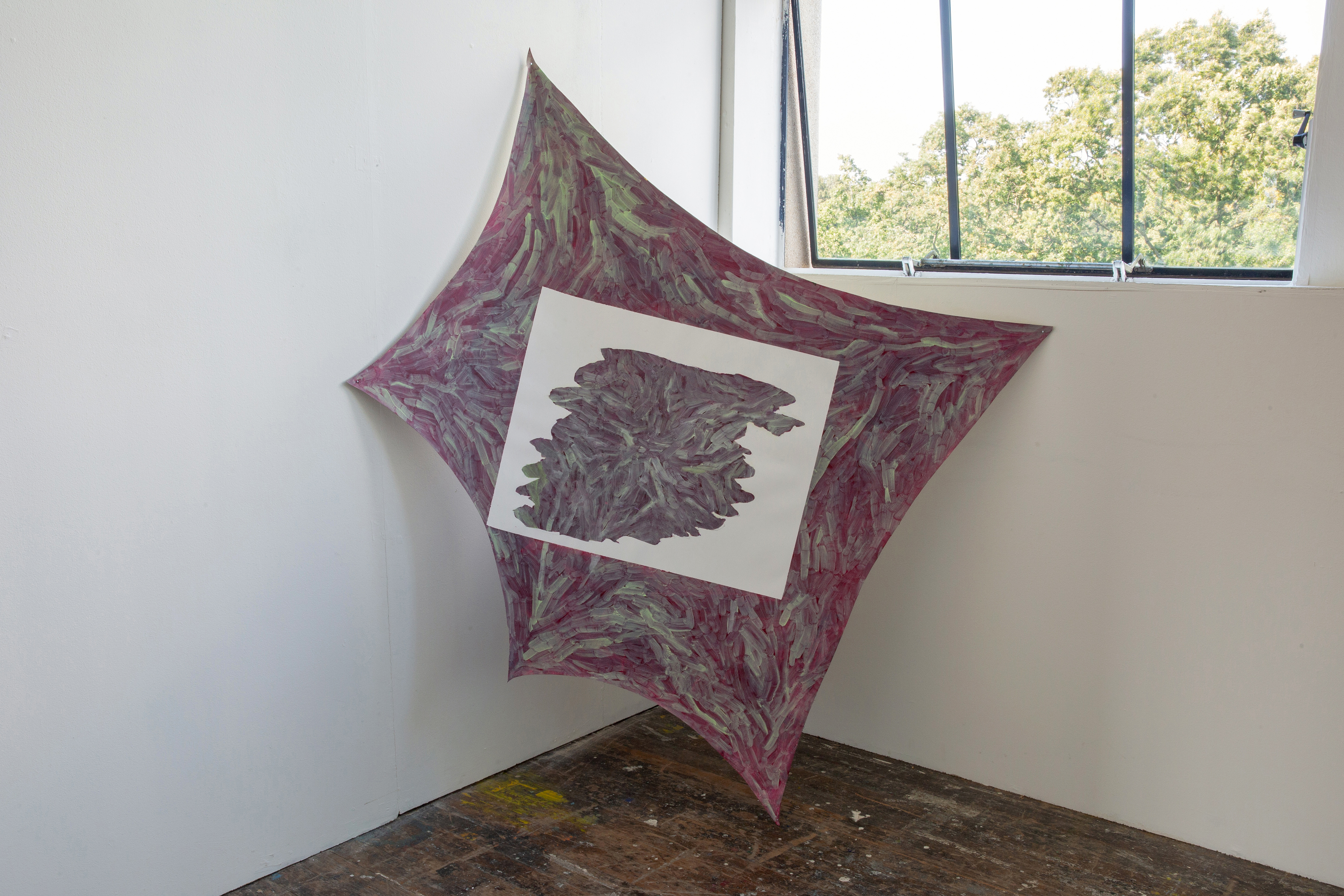 "Lost and found and found" (2021), oil on canvas