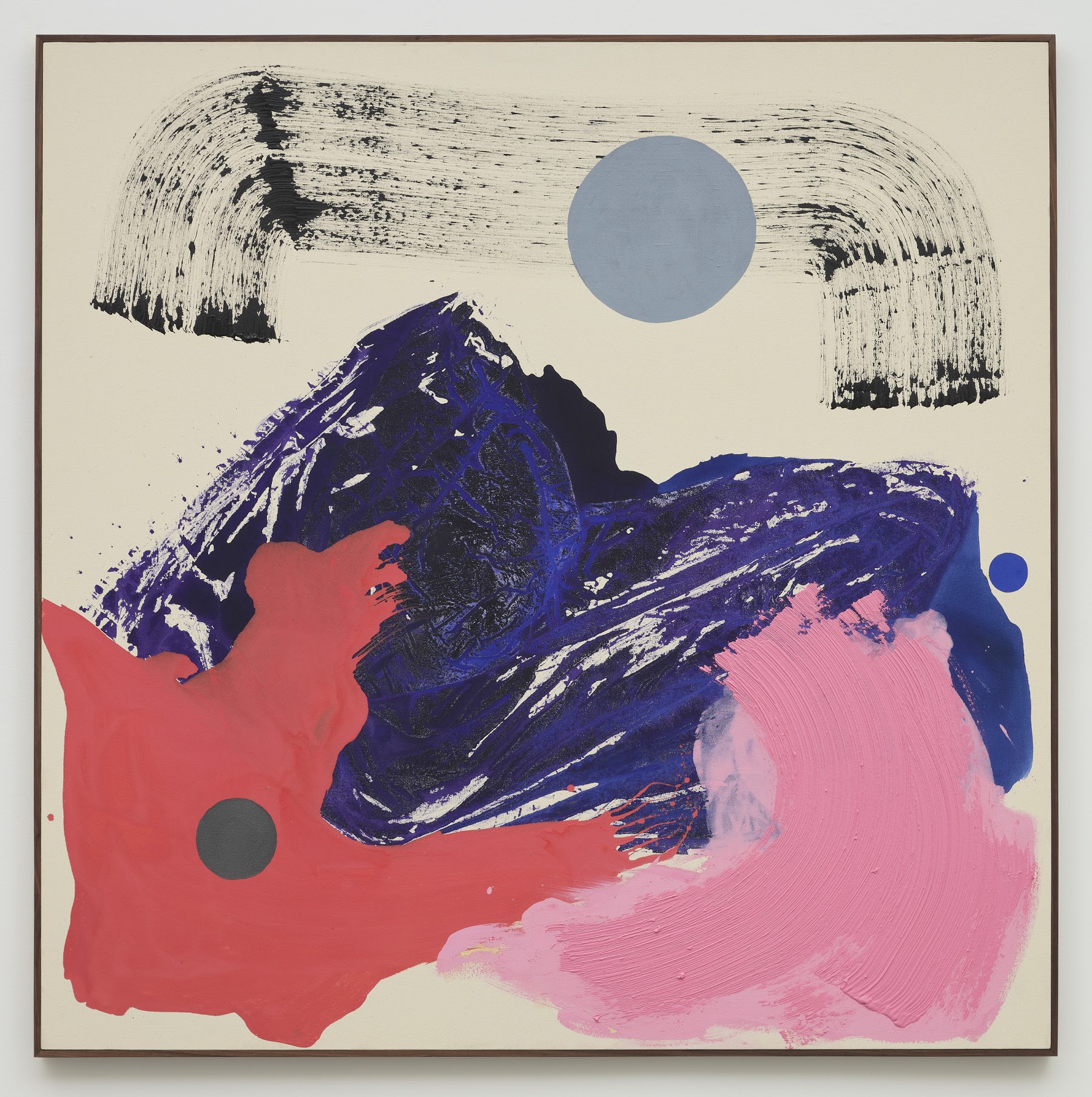 "Image of a Landscape", acrylics on cotton canvas, 60" x 60", 153cm x153 cm 