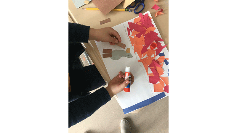 1st Grade Let’s Play Self Portrait Collage