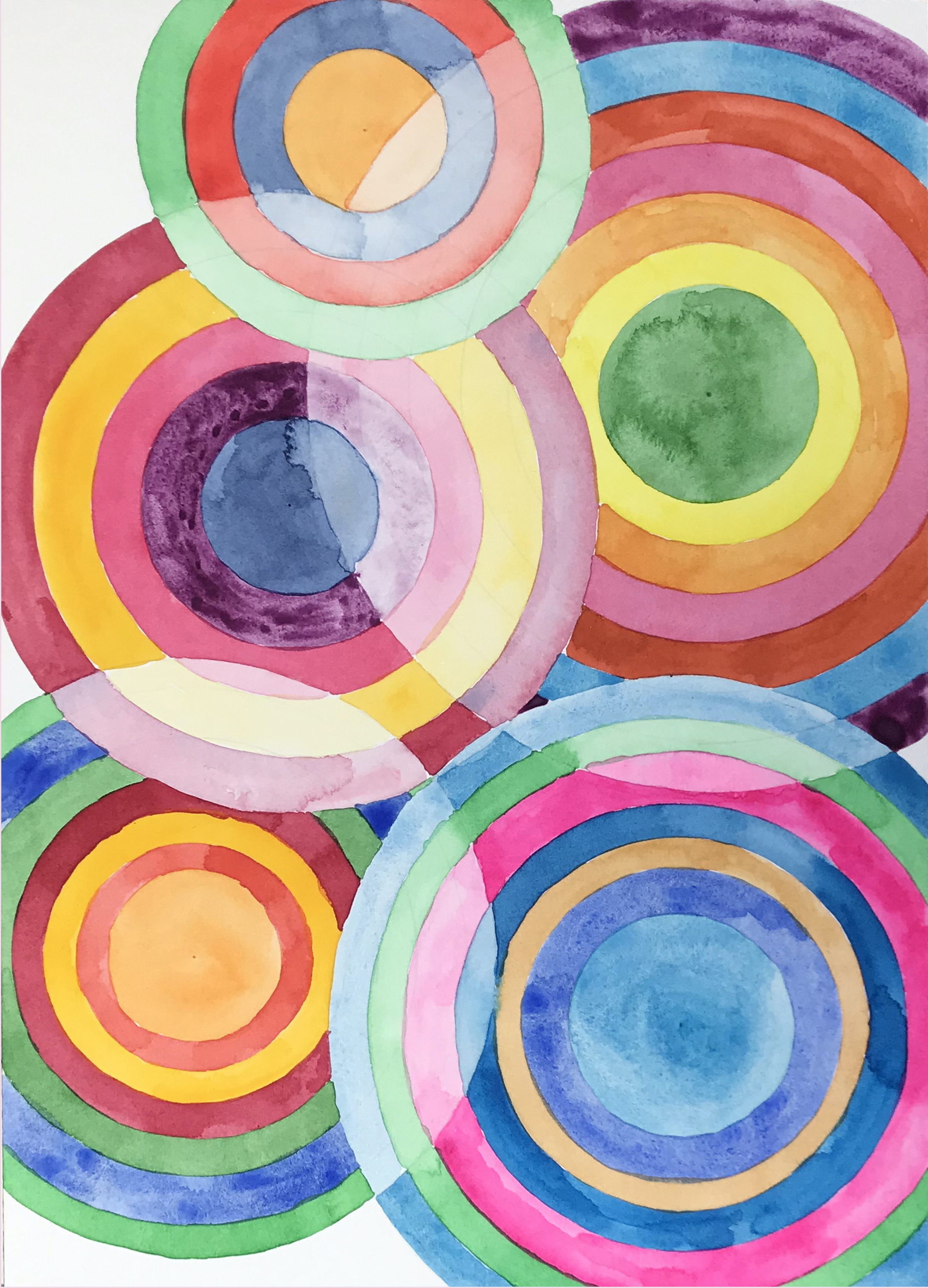 Sin título, 2020. Acuarela y l&aacute;piz sobre papel, 35 x 25 cm.