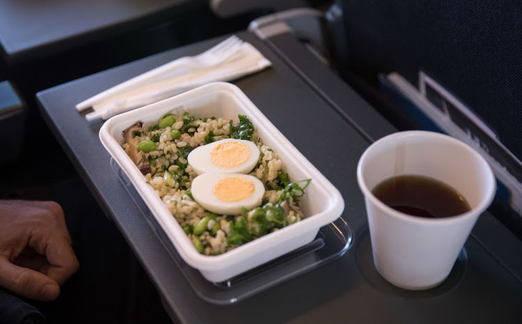 Eco-Friendly Airplane Meal Trays : Zero Eco Meal Tray Concept