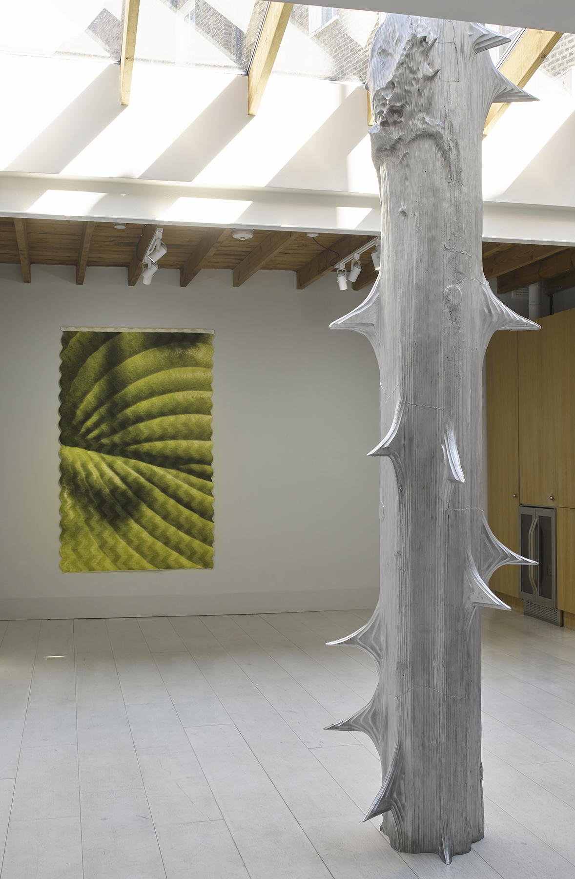 Installation View Alice Channer - Megaflora Photo: Stephen White and Co