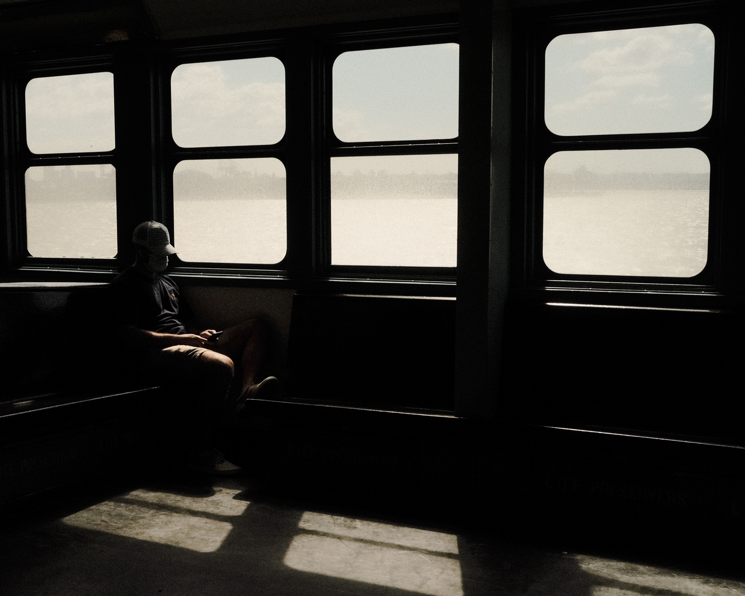 Solitude on the Staten Island Ferry, NYC - April 2021