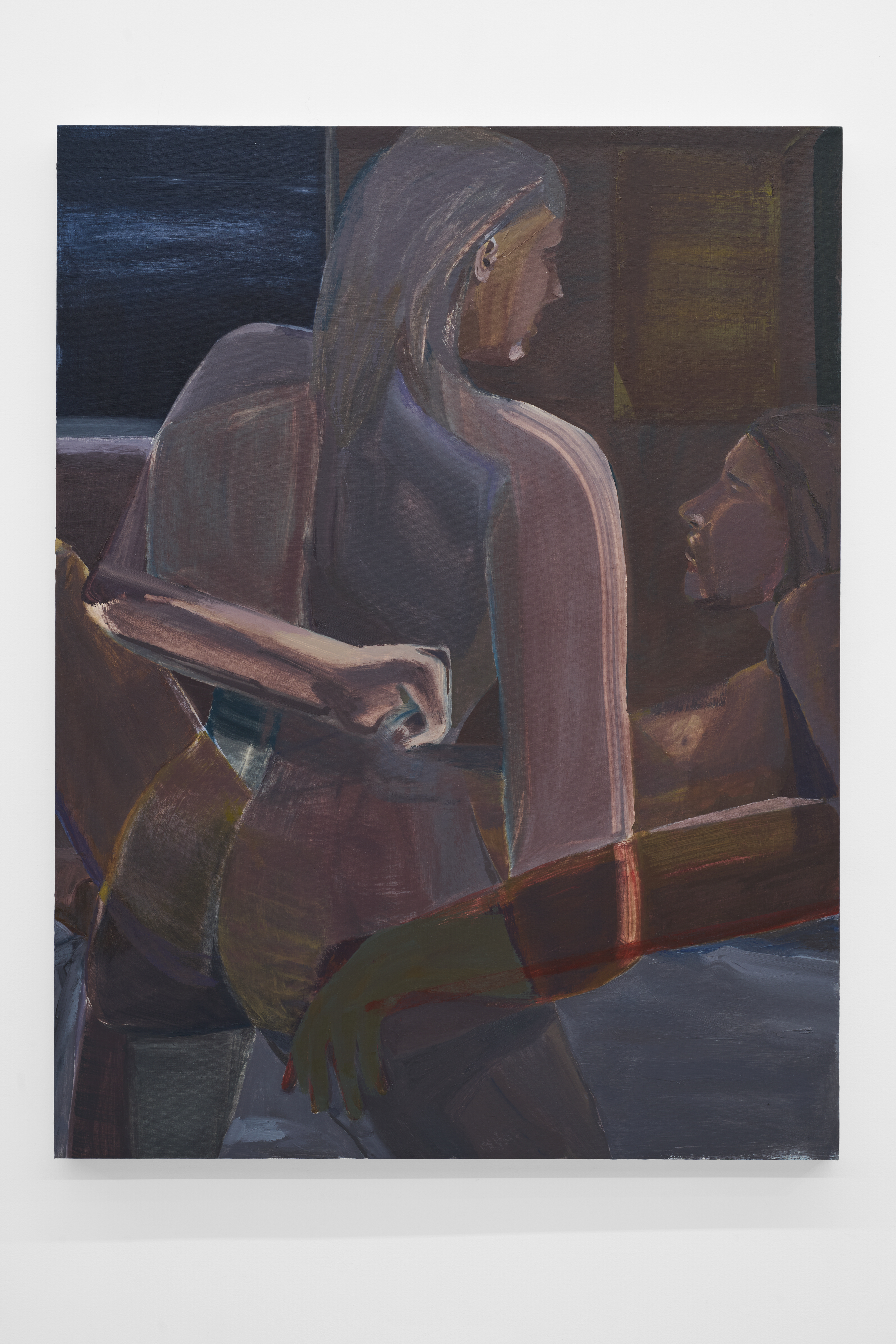 Hinge Point. 2025, oil on canvas, 50x38 in.