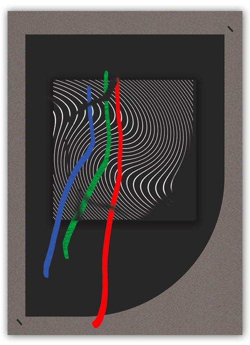 3 lines, from the series Lines. Digital, 2023