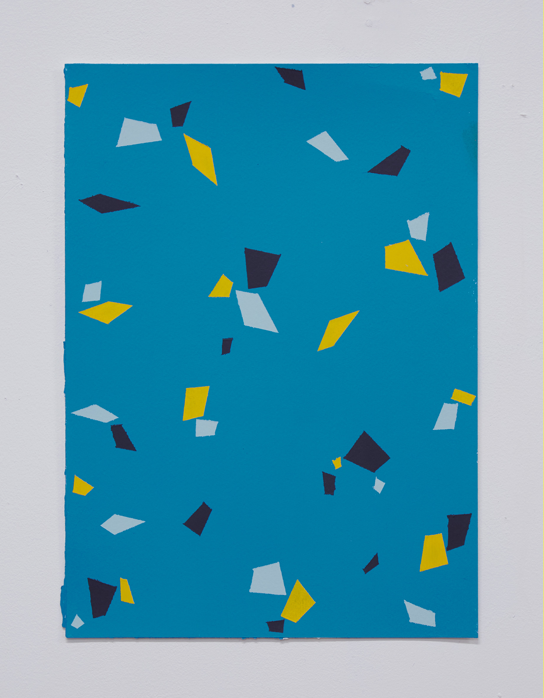 Comminuo Study II, acrylic on paper, 2017