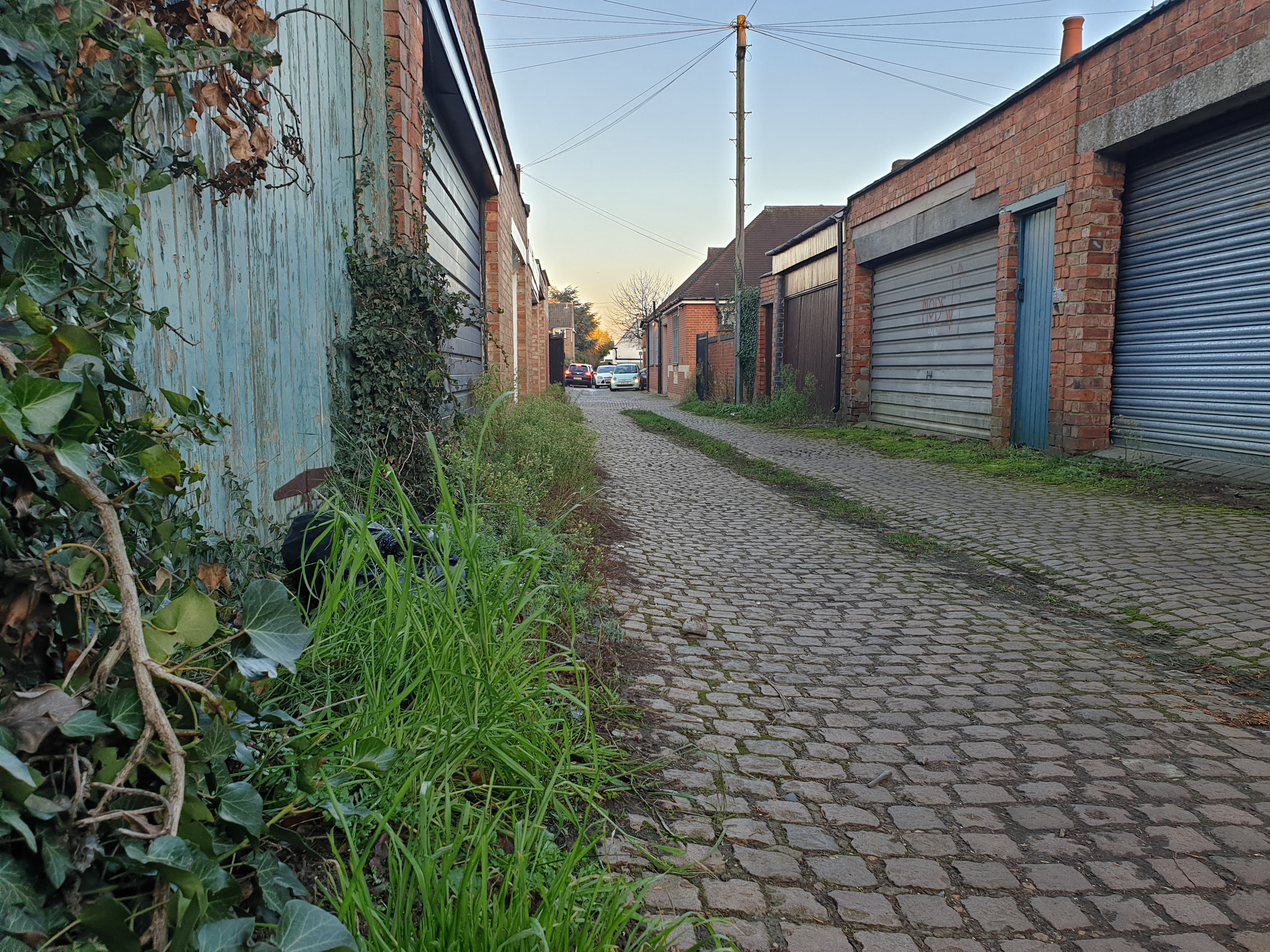 Blake and Iain wander the cobbles, an impediment for some (Photo: Blake)