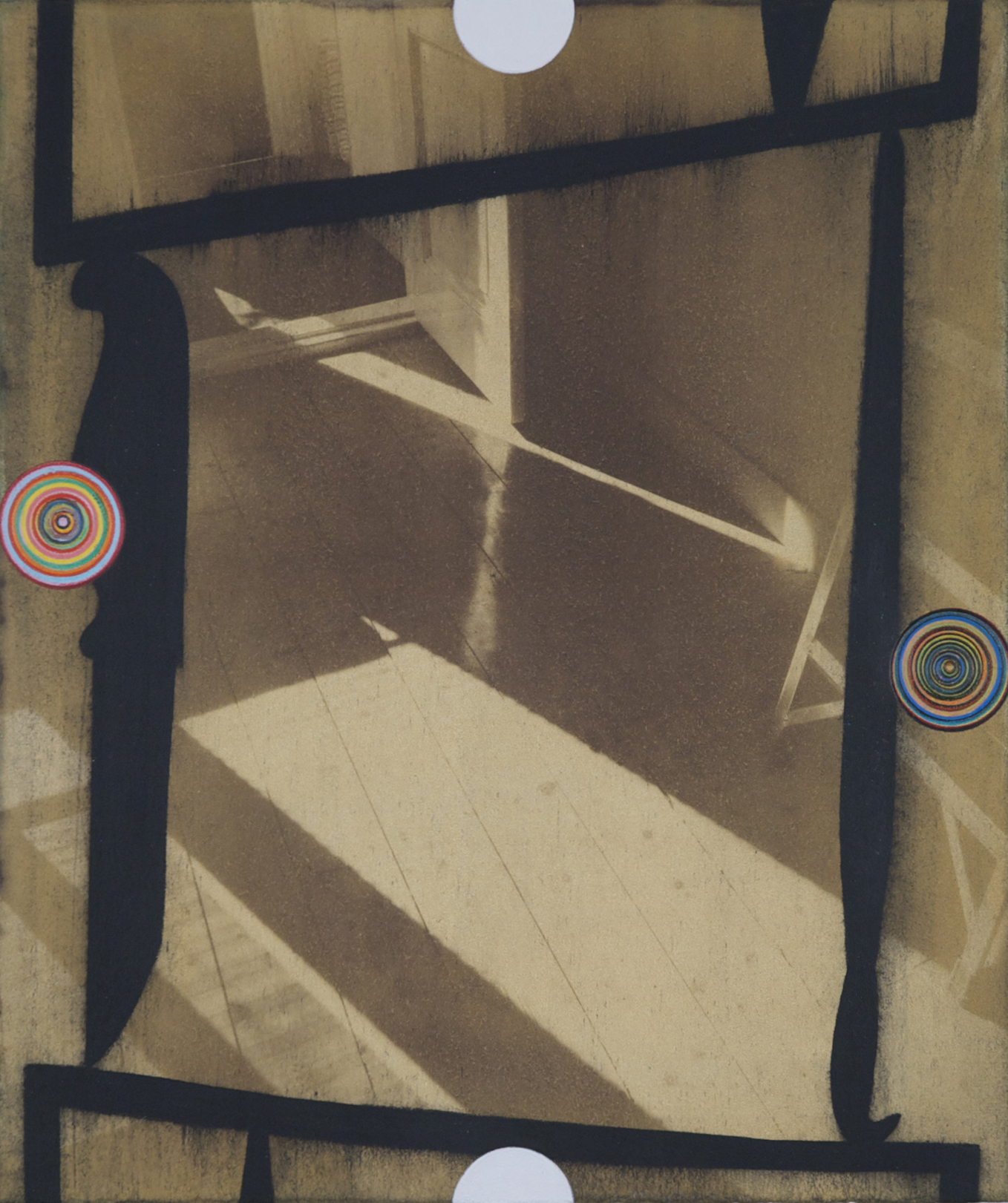 Untitled 2014, kallitype, acrylic and color pencil on paper, 30 x 25 cm