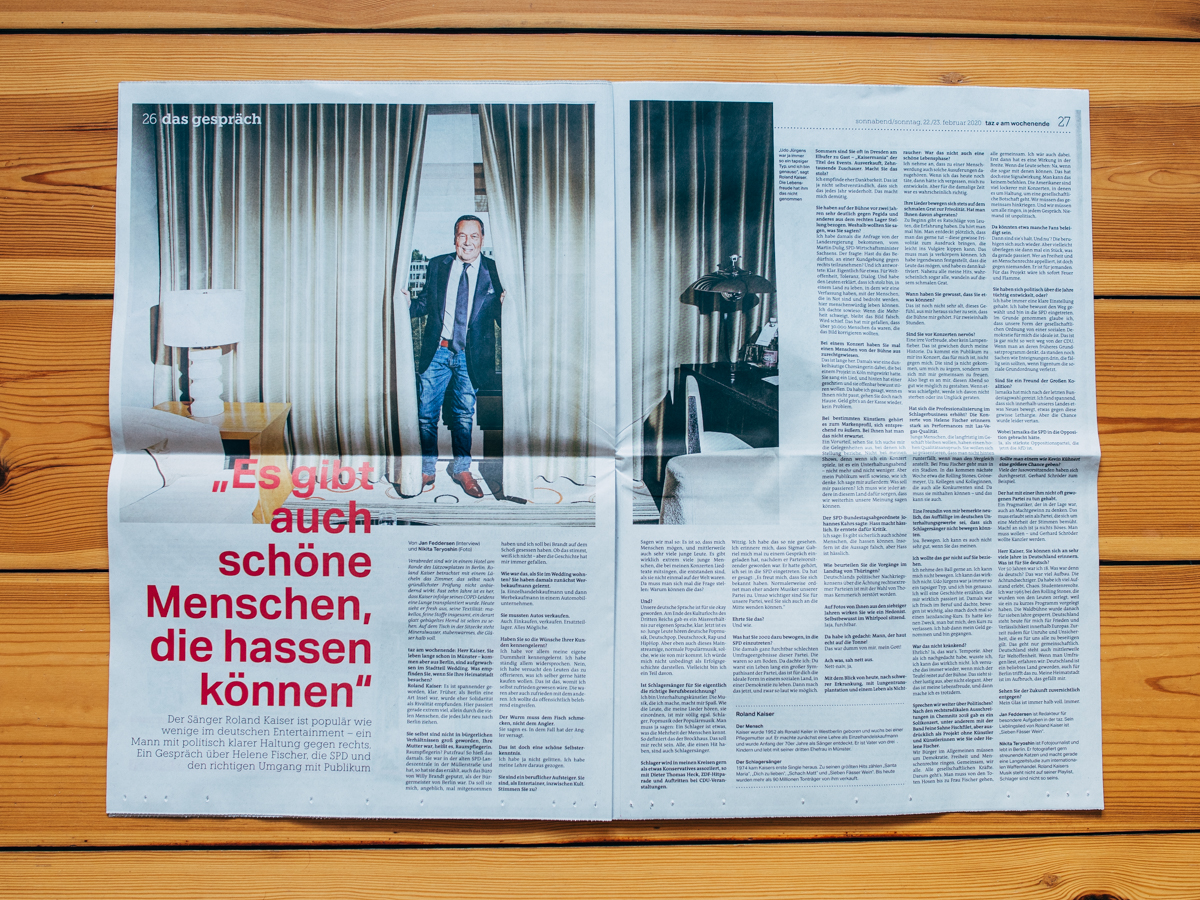 TAZ / Roland Kaiser Portrait / February 2020