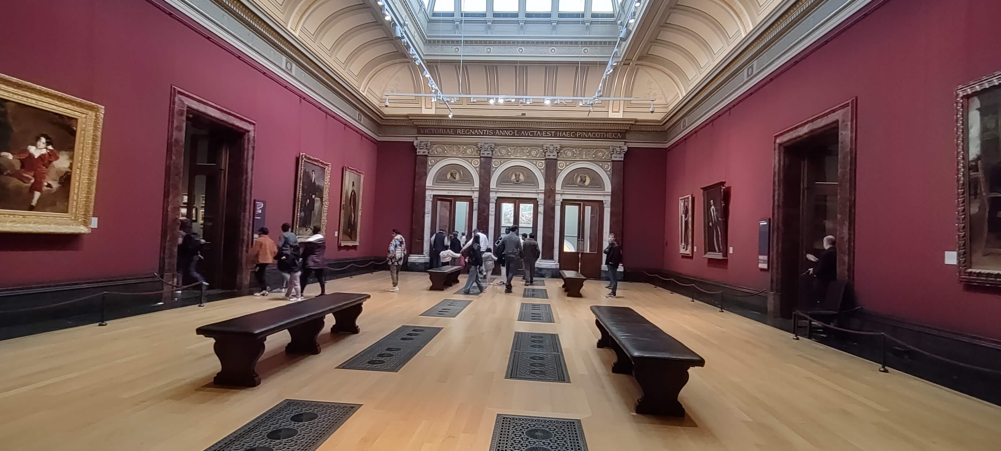 The Central Hall captured towards the entrance doors