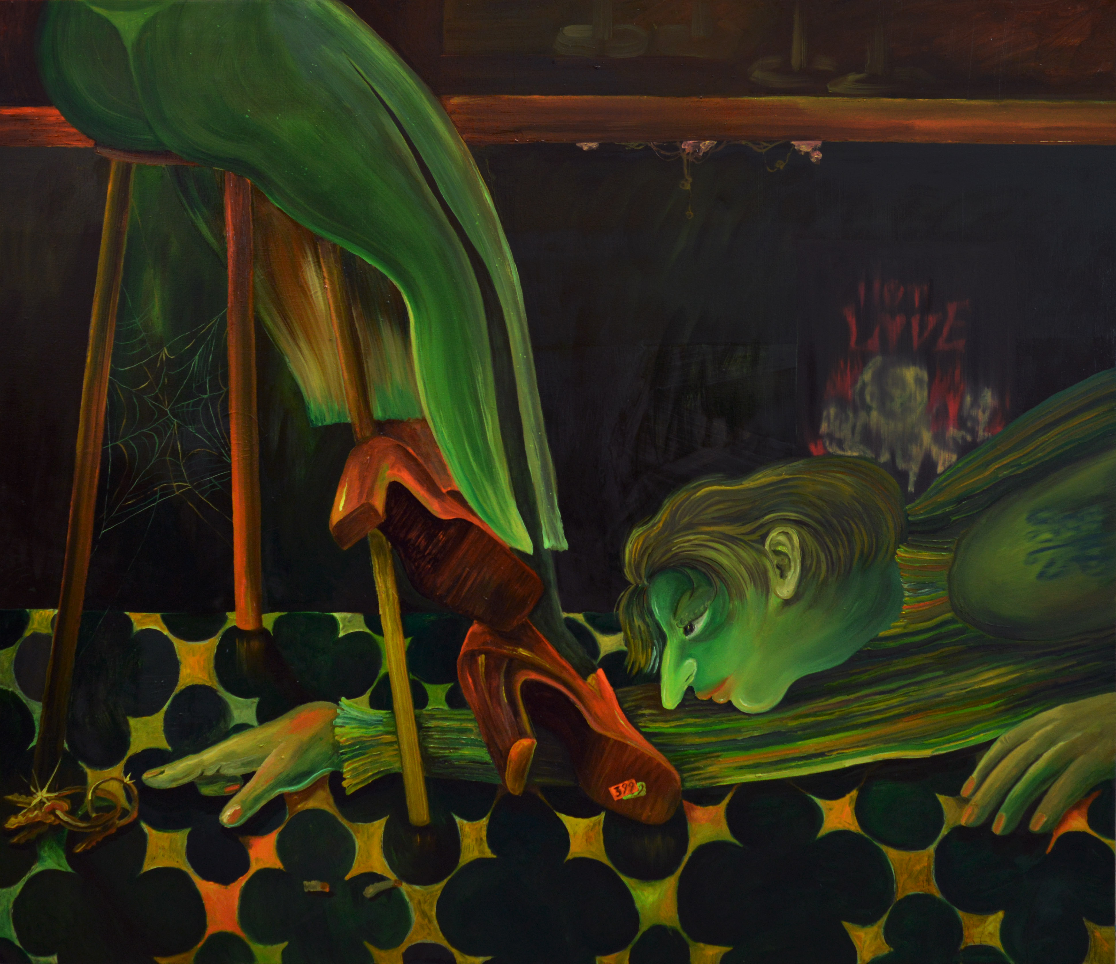 Blind Spot, oil on canvas, 24x40