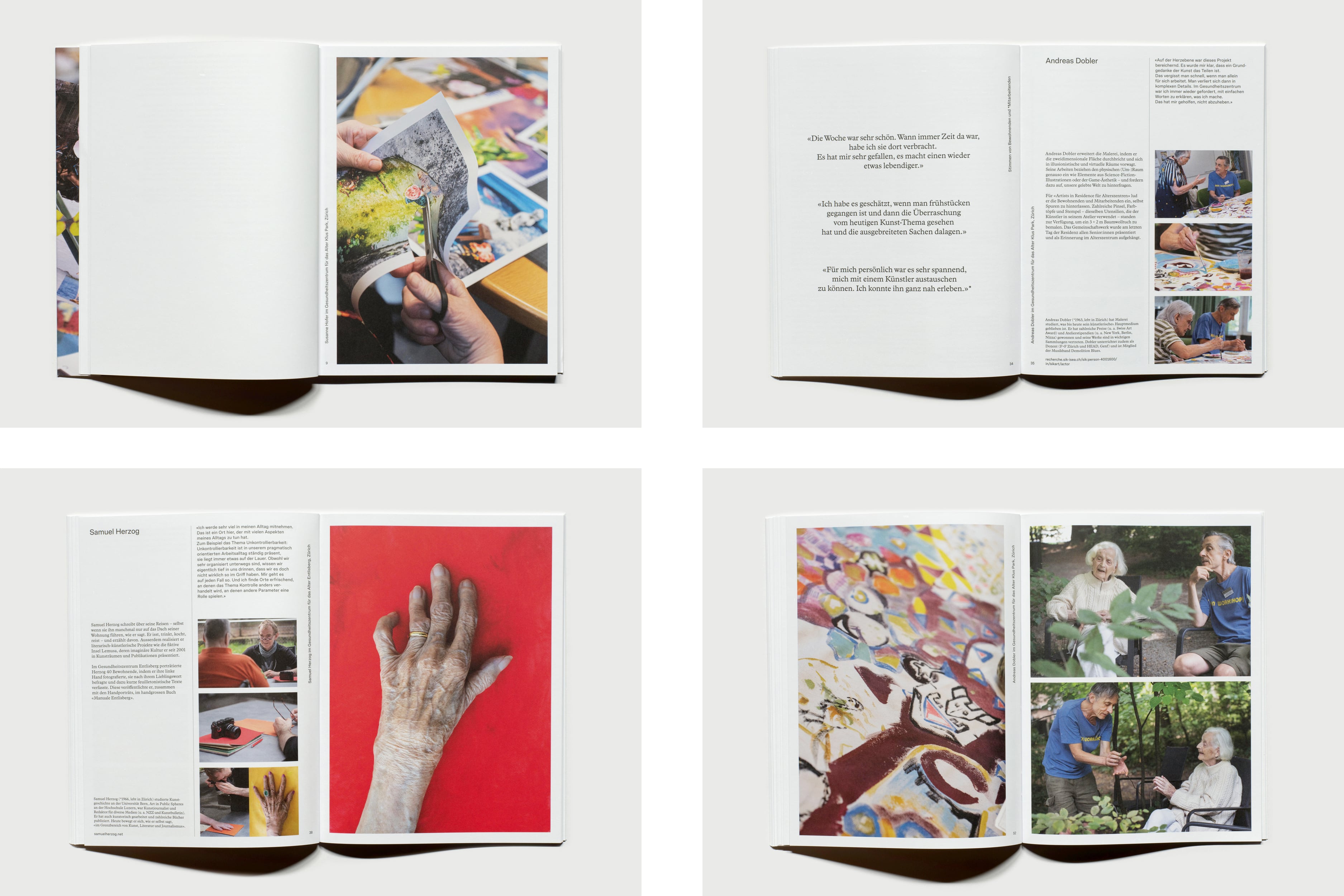 Artists in Residence f&uuml;r Alterszentren, Buch f&uuml;r Art Agency, Karin Frei Rappenecker (Hg.), Vexer Verlag, 2025