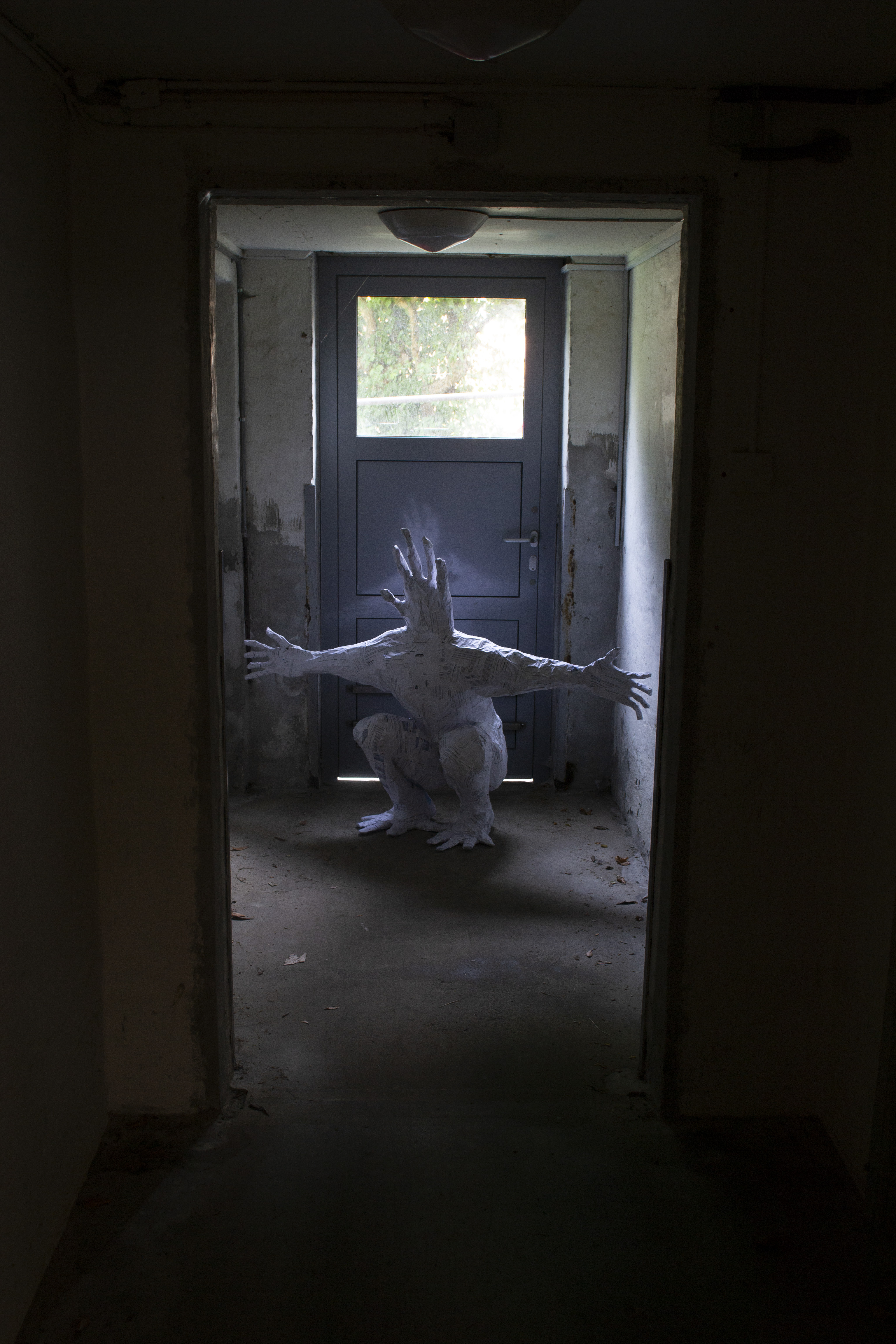 The Gatekeeper, 2025, Papier-mache and Chicken Wire, 170x140x40cm.