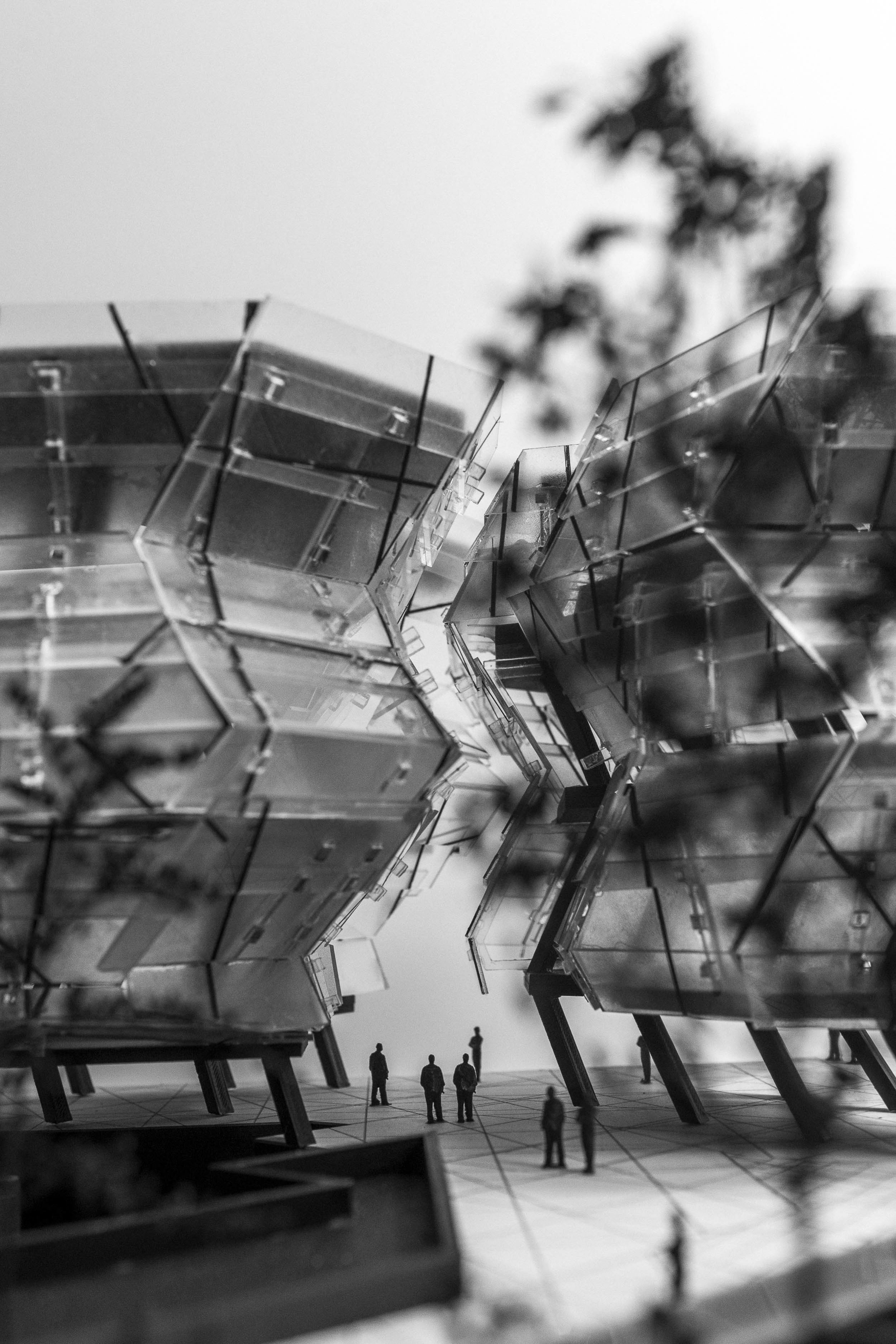Model - Rear Courtyard Detail