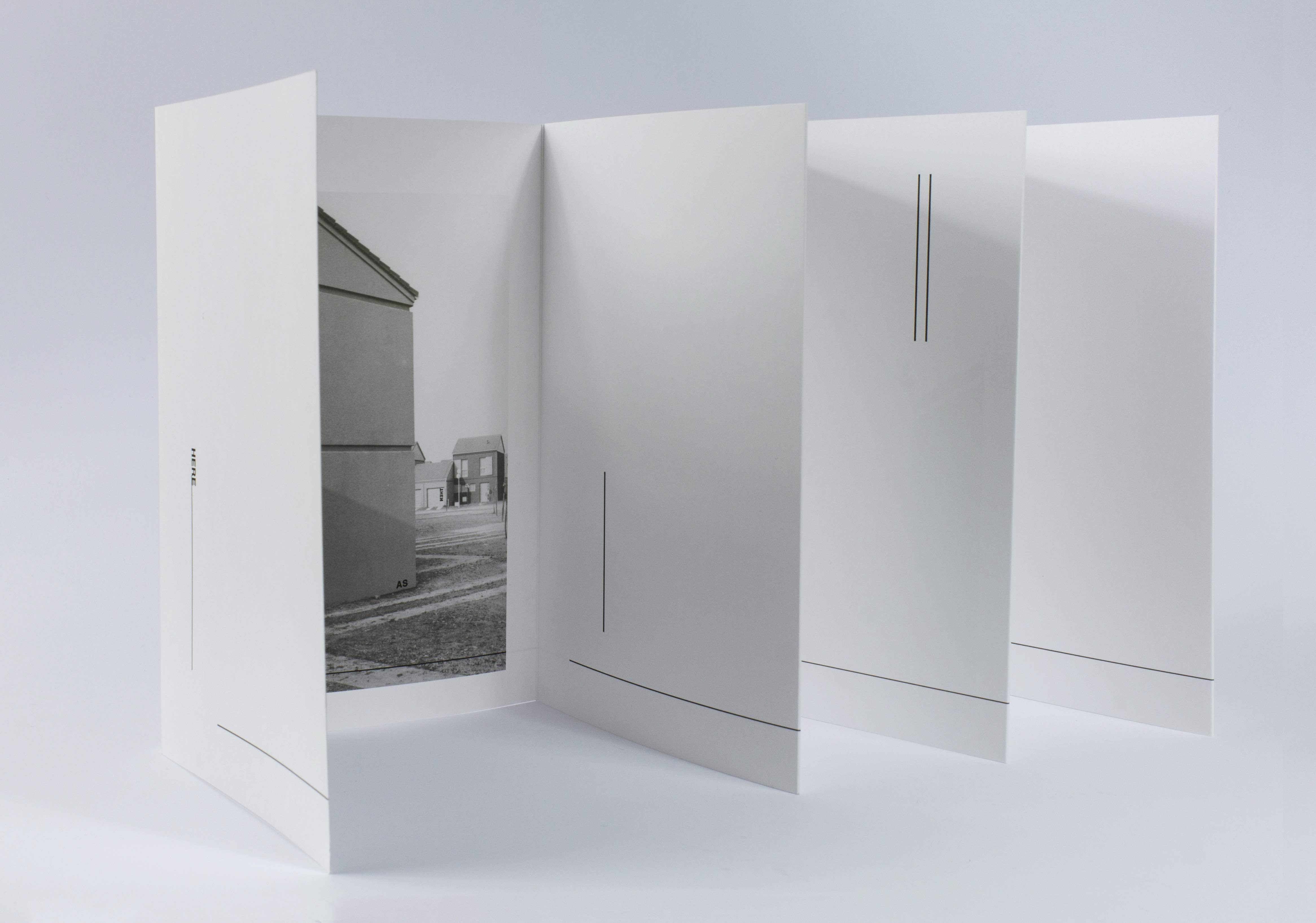 alt="Peter Downsbrough here leporello spread"