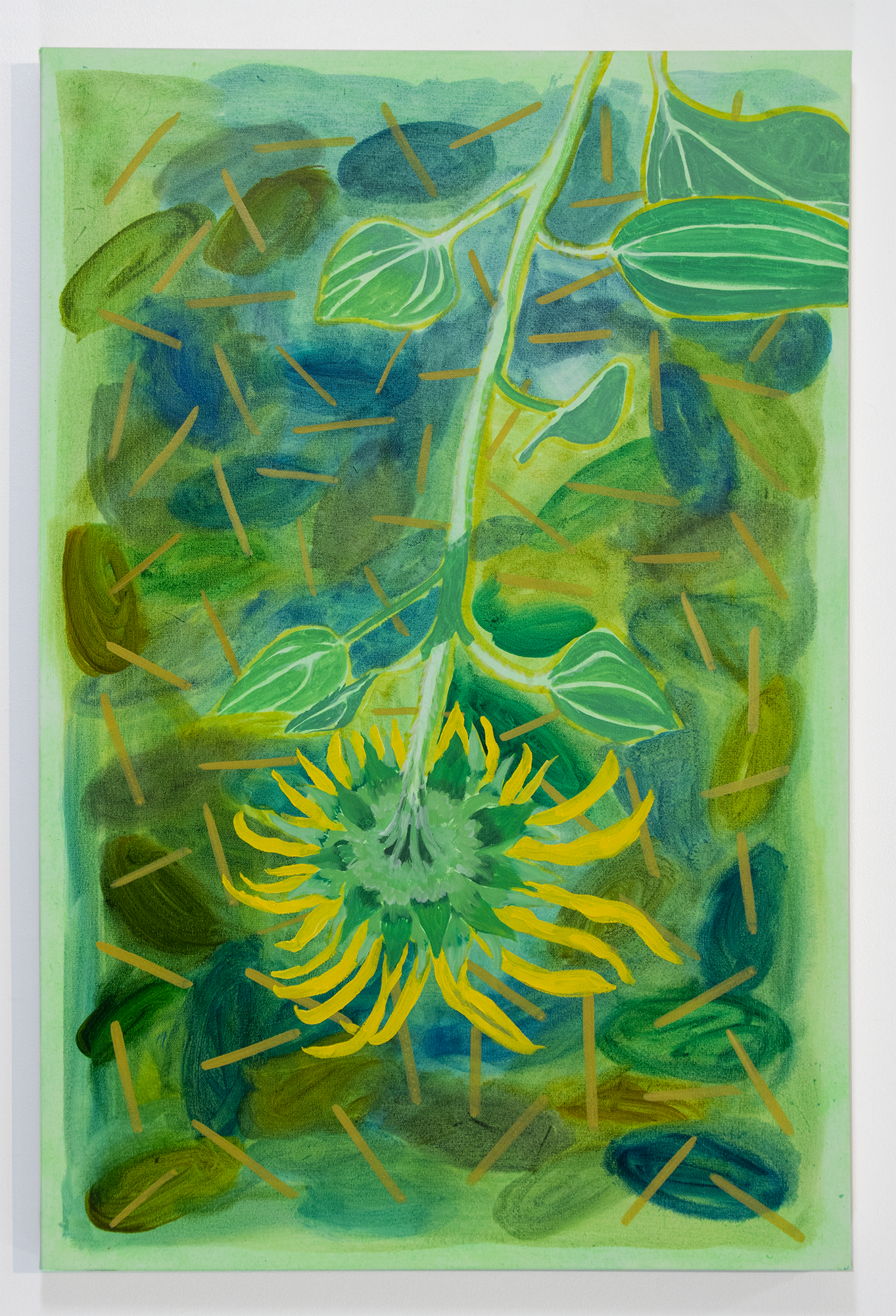 "Sunflower", 2022, oil on canvas, 24x36 in
