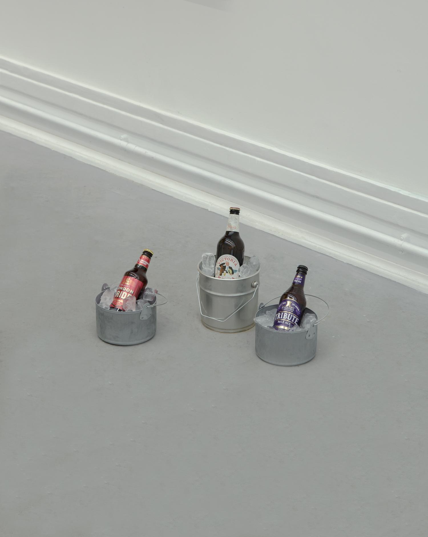 one beer job, 2023. installation view.