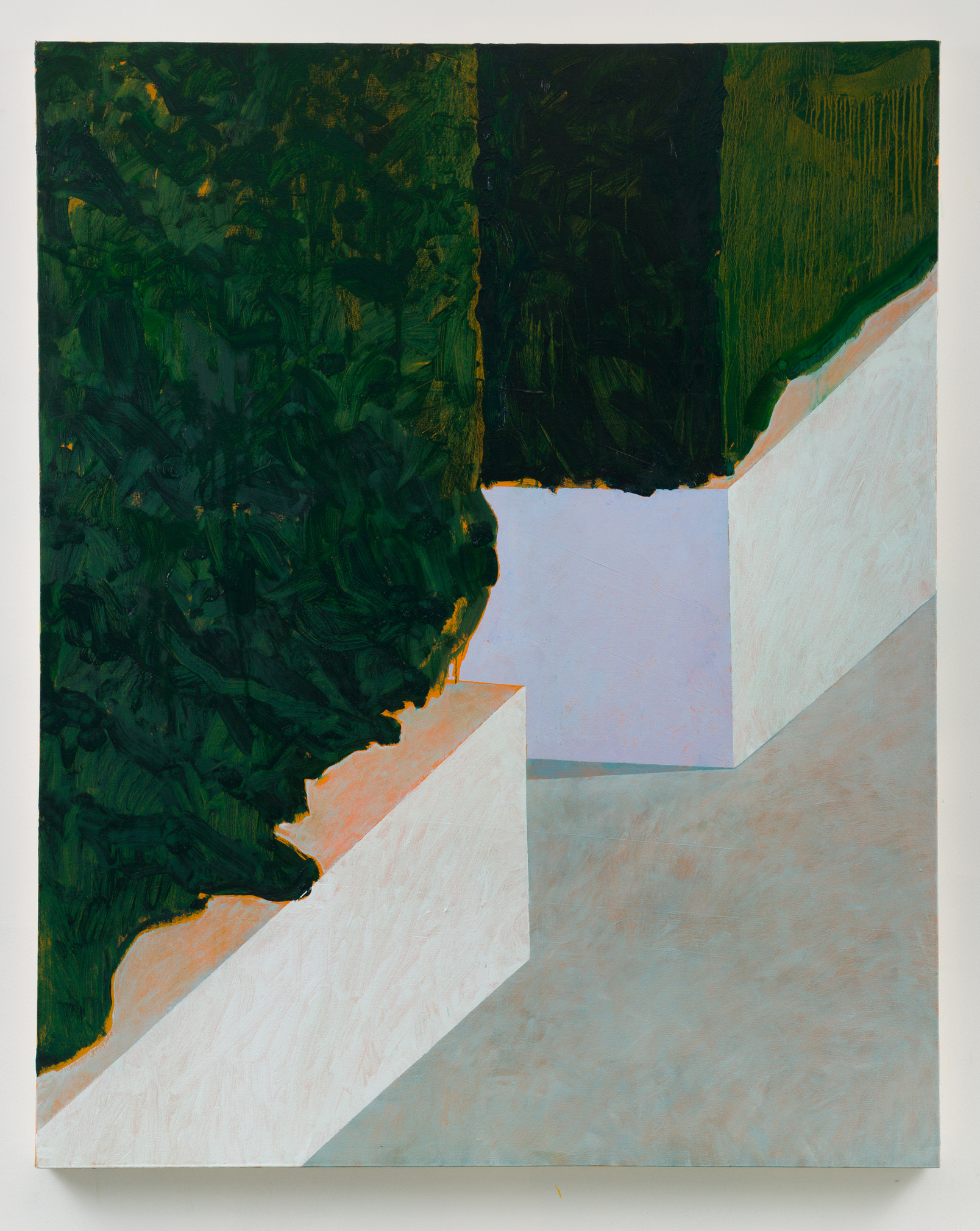 "Hedge" oil on canvas, 60 x 48 in., 2022