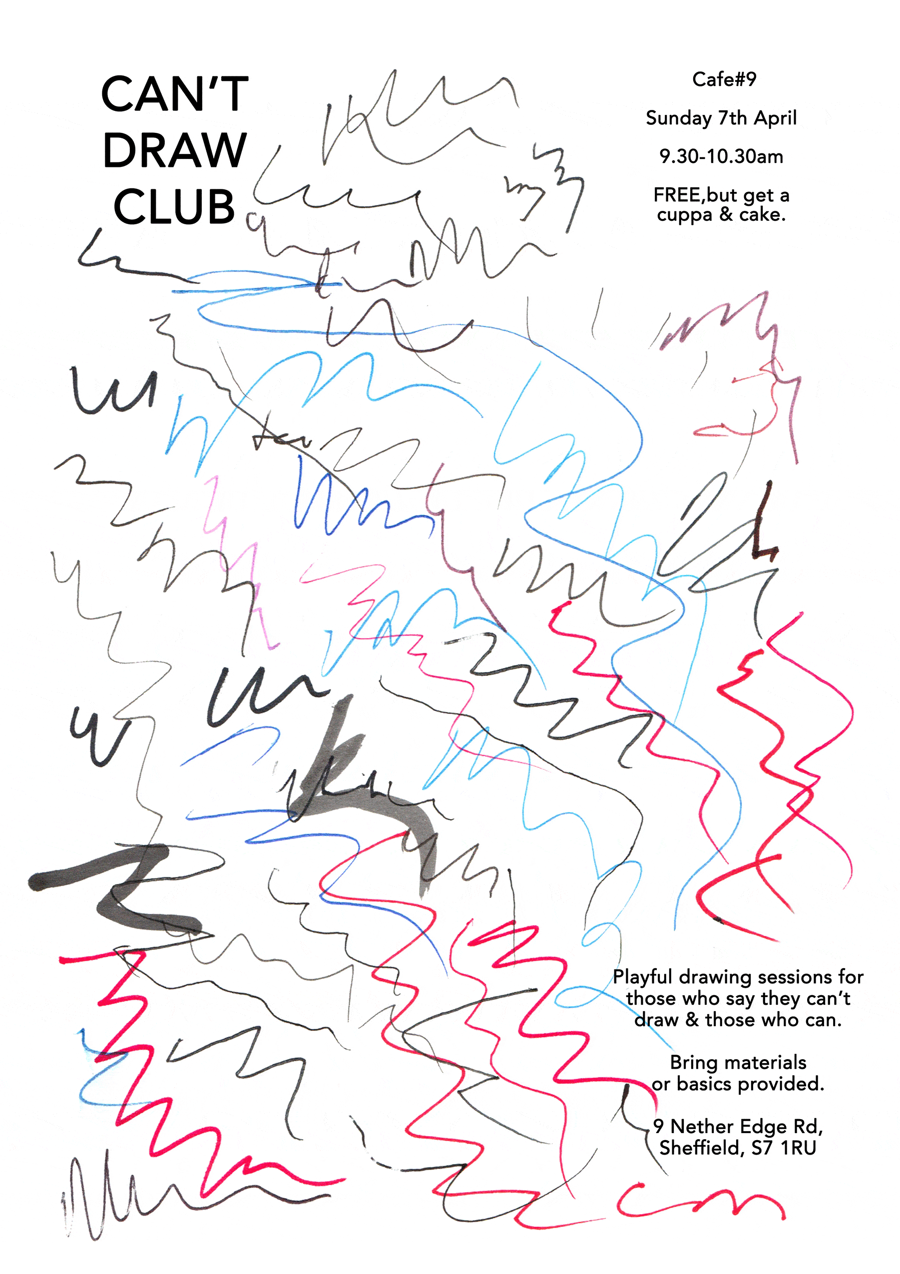   Can't Draw Club / workshop posters
