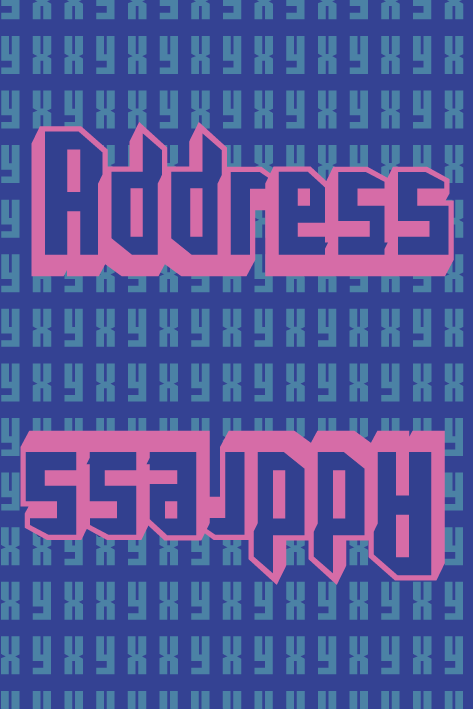 100x Address Card (Back)