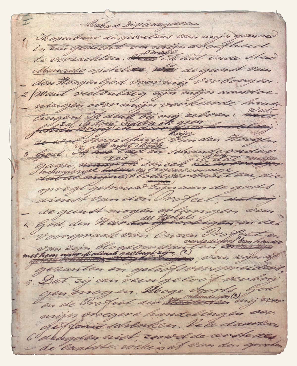 Text page of the first Dutch translation of the Babad Diponegoro