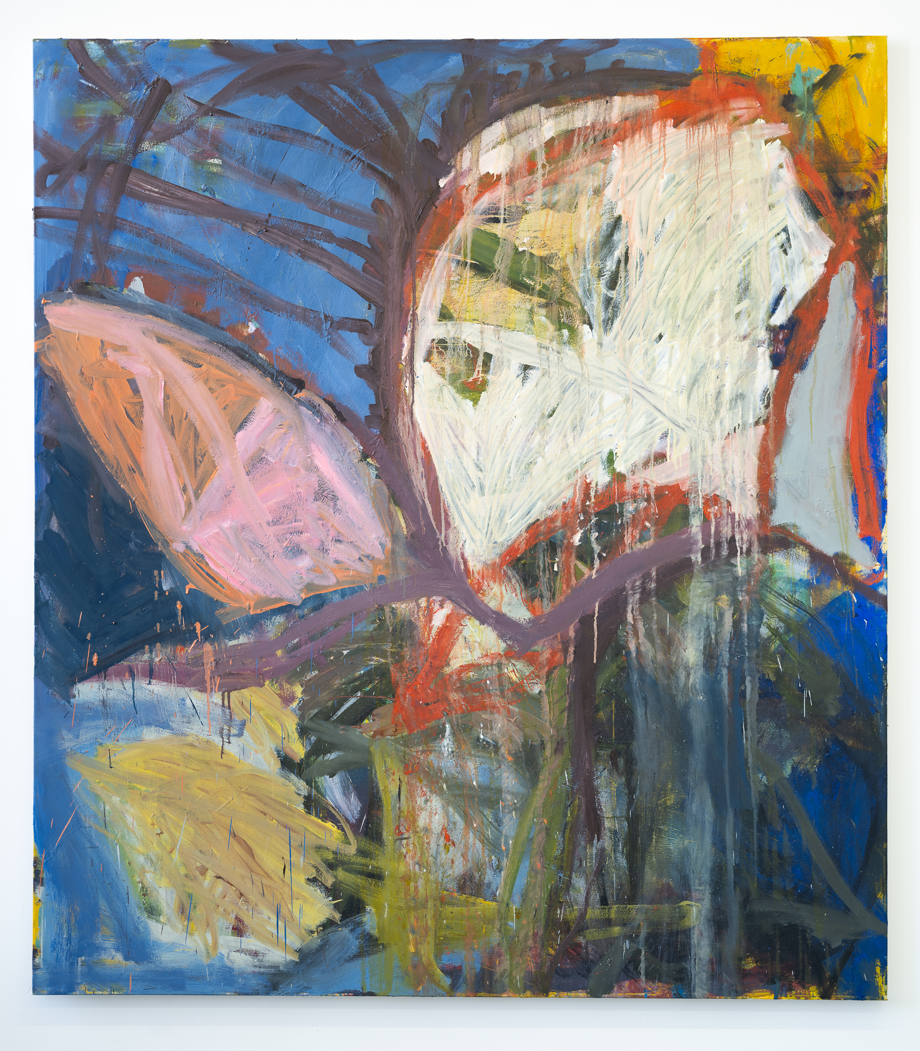 stars, lukewarm wind, be prepared to stop, 64x72, oil, canvas