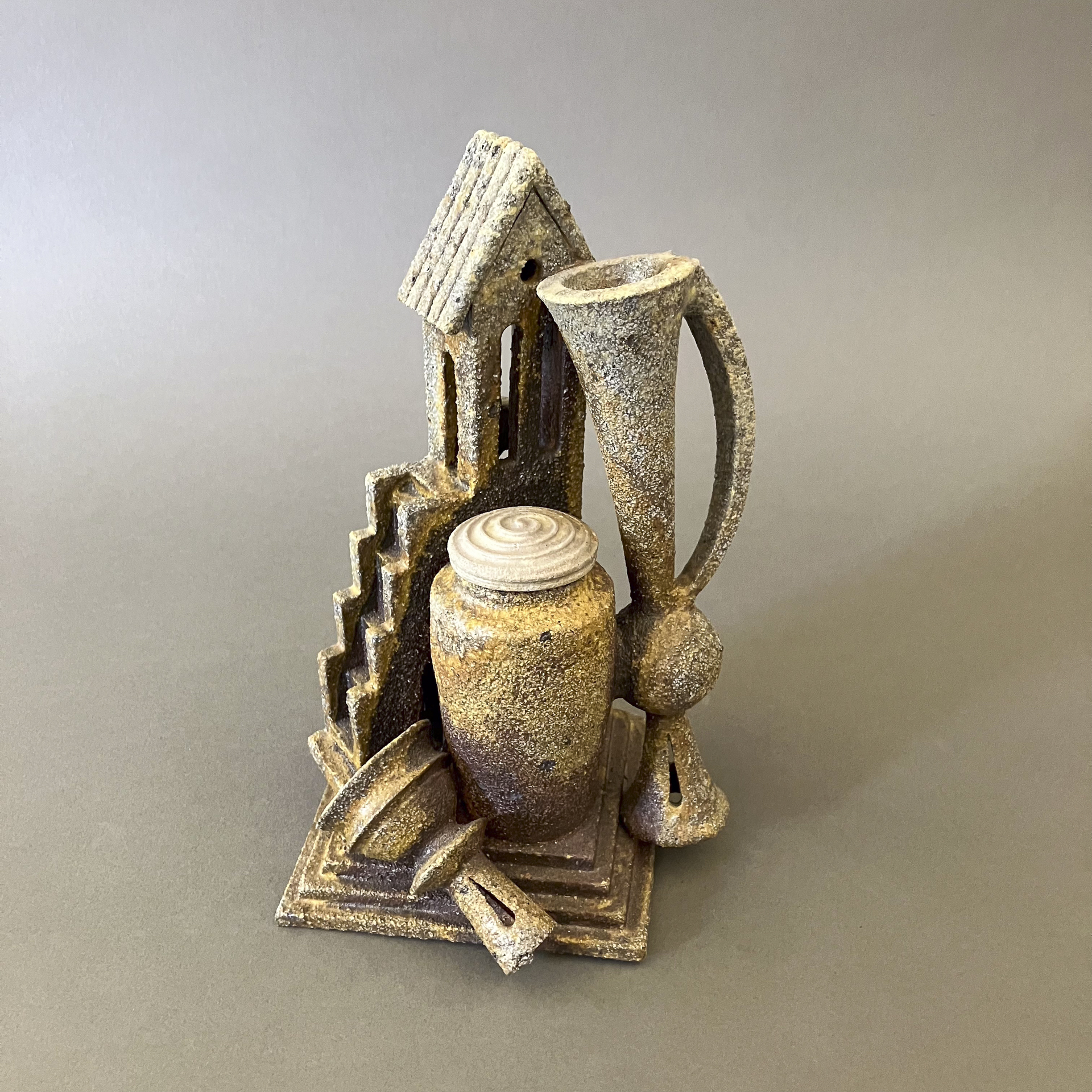 Eric Nelsen Reliquary "Still Life with House and Vessels"