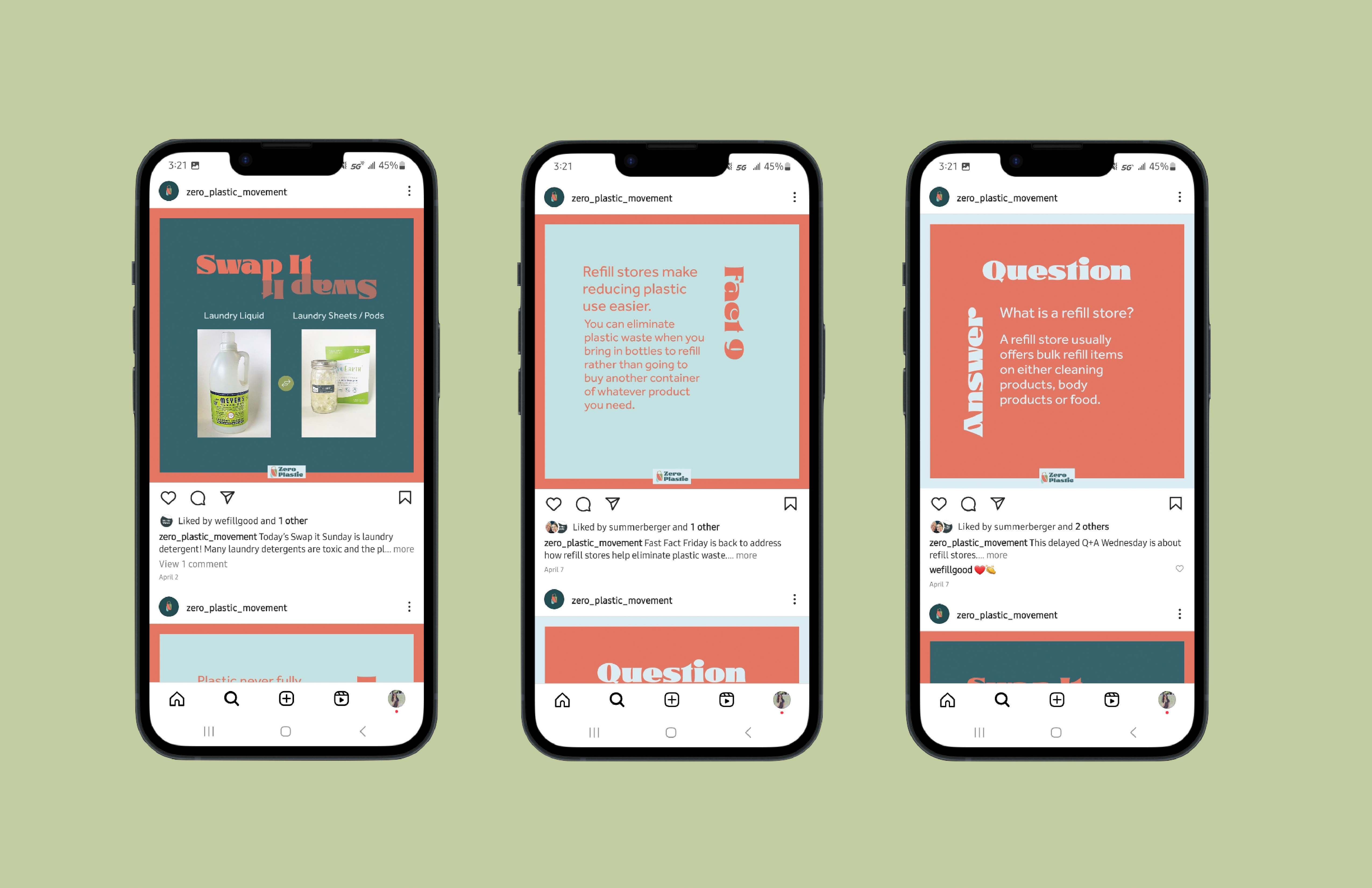 Zero Plastic InstagramSocial Media, 2023, 1080x1080 px