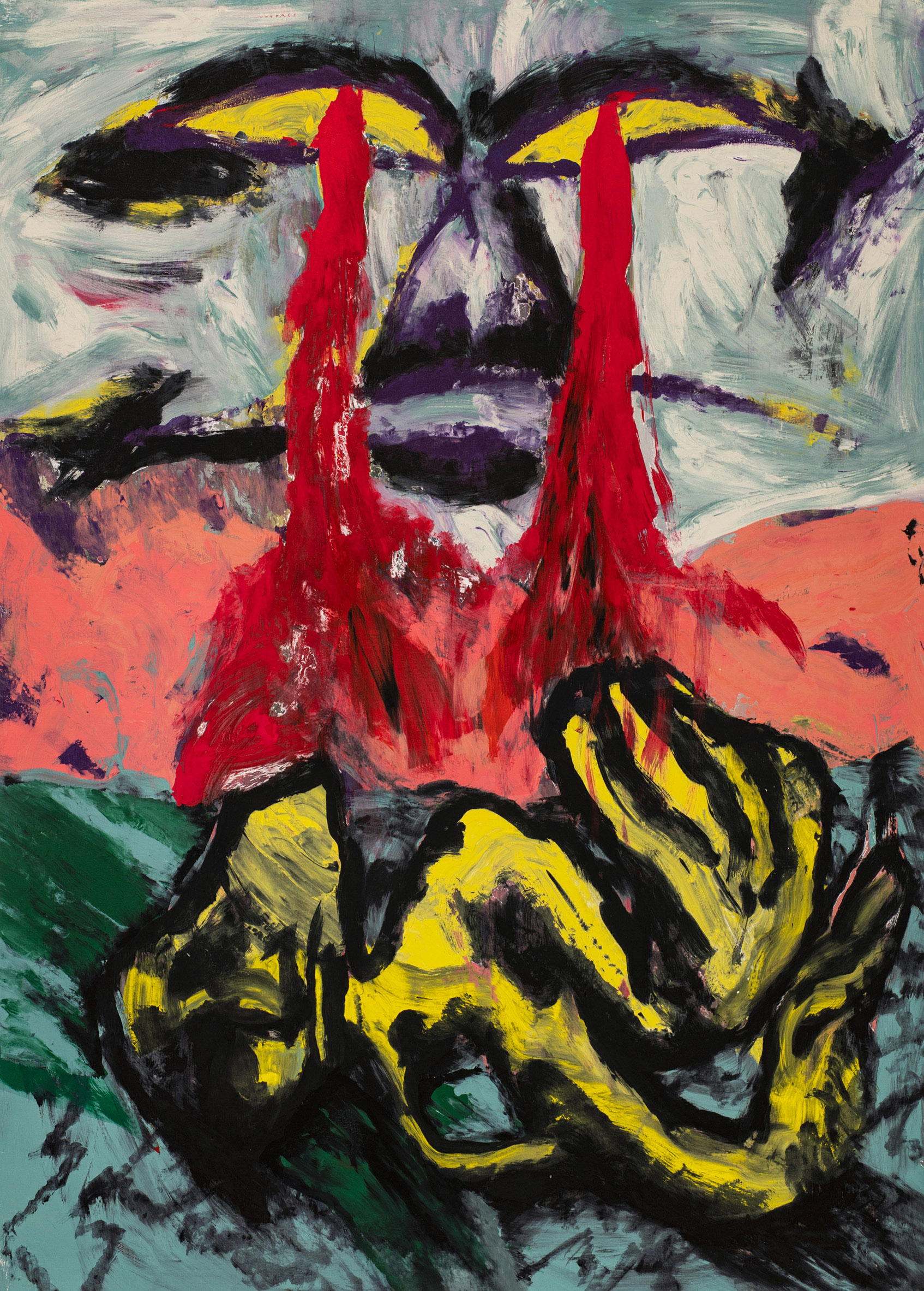 Khamsin Hazeserigraphic monotype on paper, 140x100cm, 2022