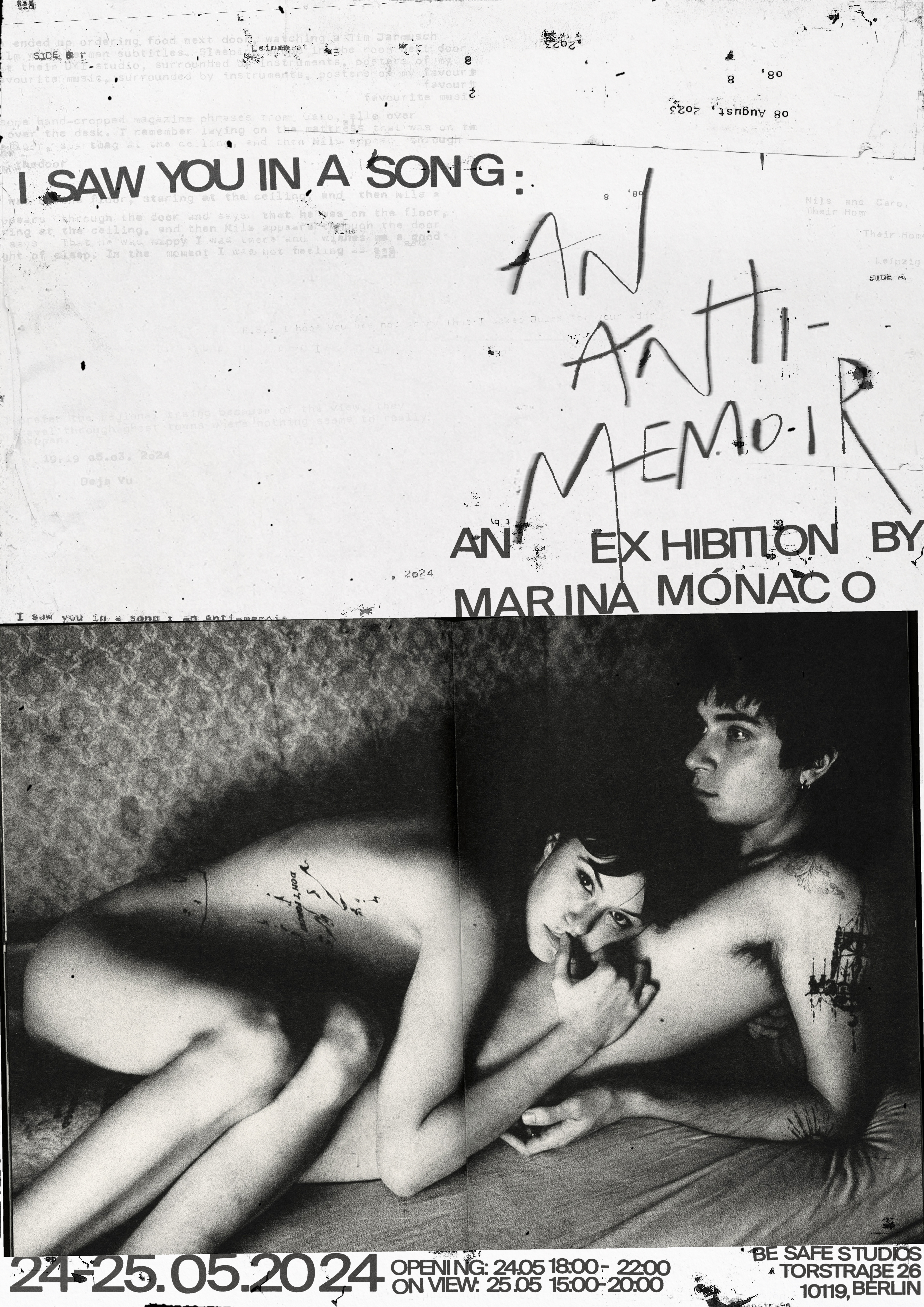 I saw you in a song: an anti-memoir [exhibition] Marina Mónaco | berlin