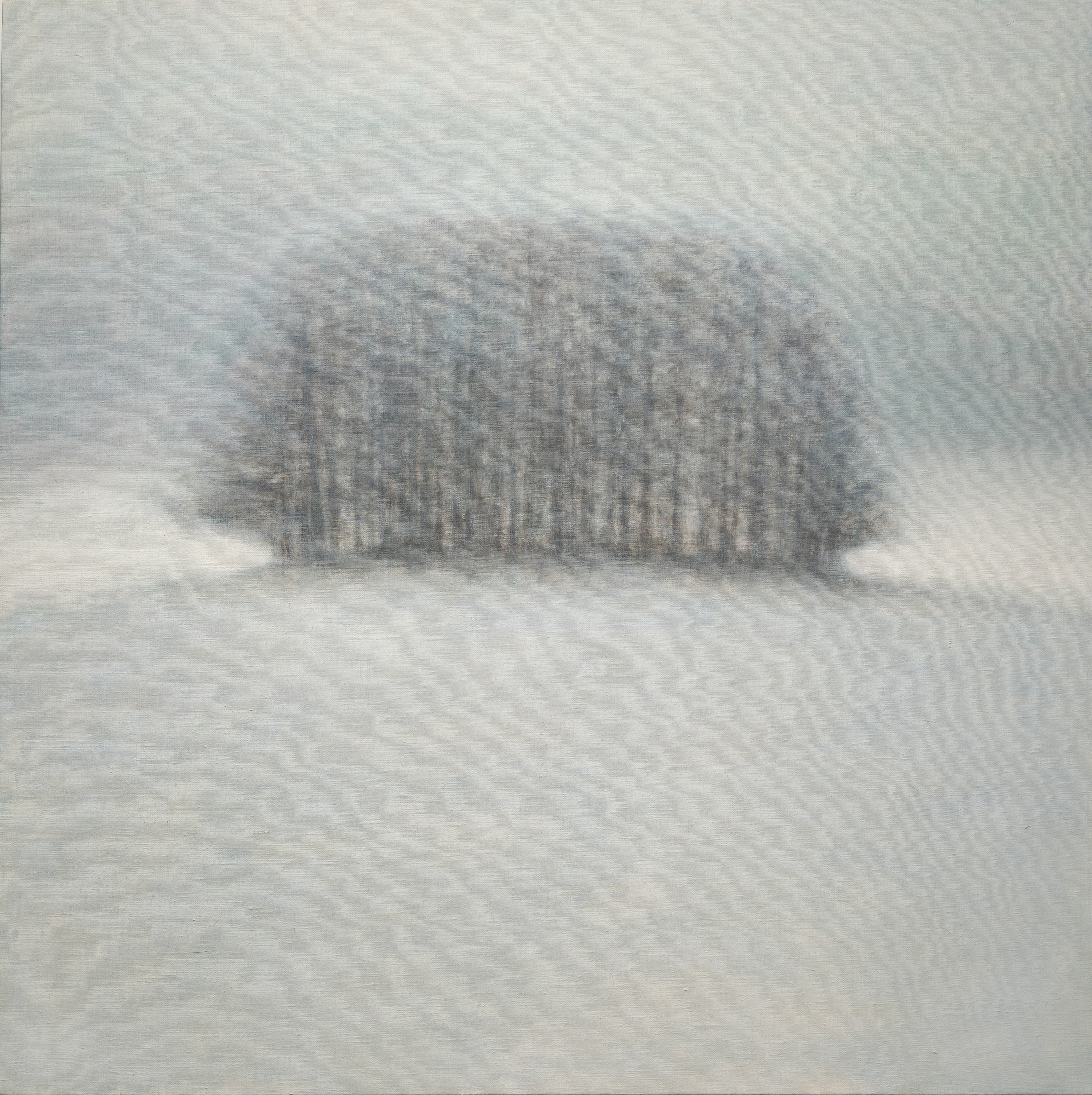 坡上聚 A Parliament on Hill, 90×90cm, Acrylic on canvas, 2023