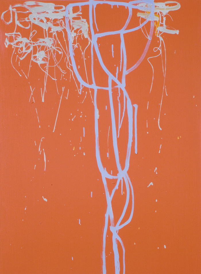  Halo 22, 2007, oil on canvas with crystallina powder, 40x30in