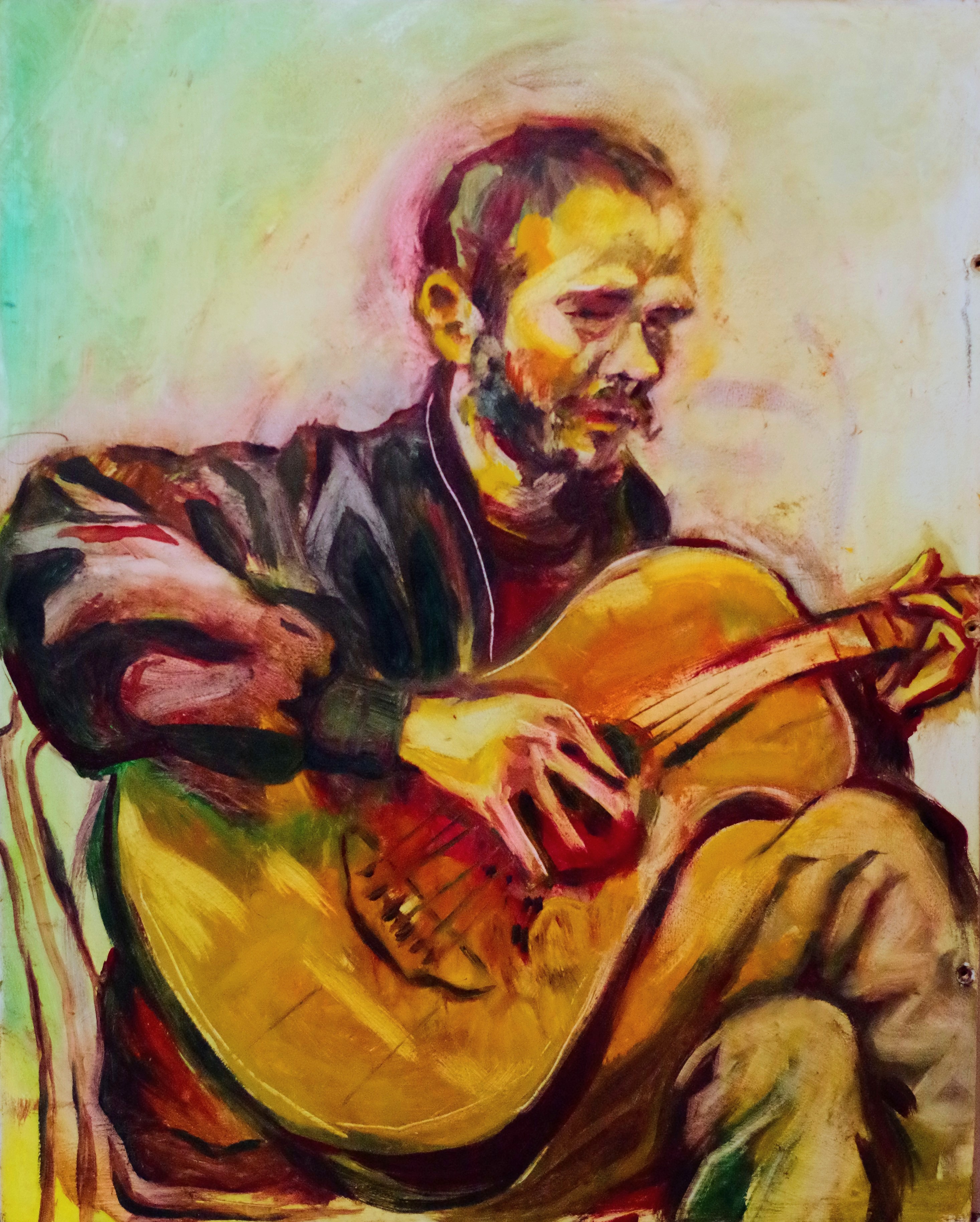 Yaldi from life - Oil on board