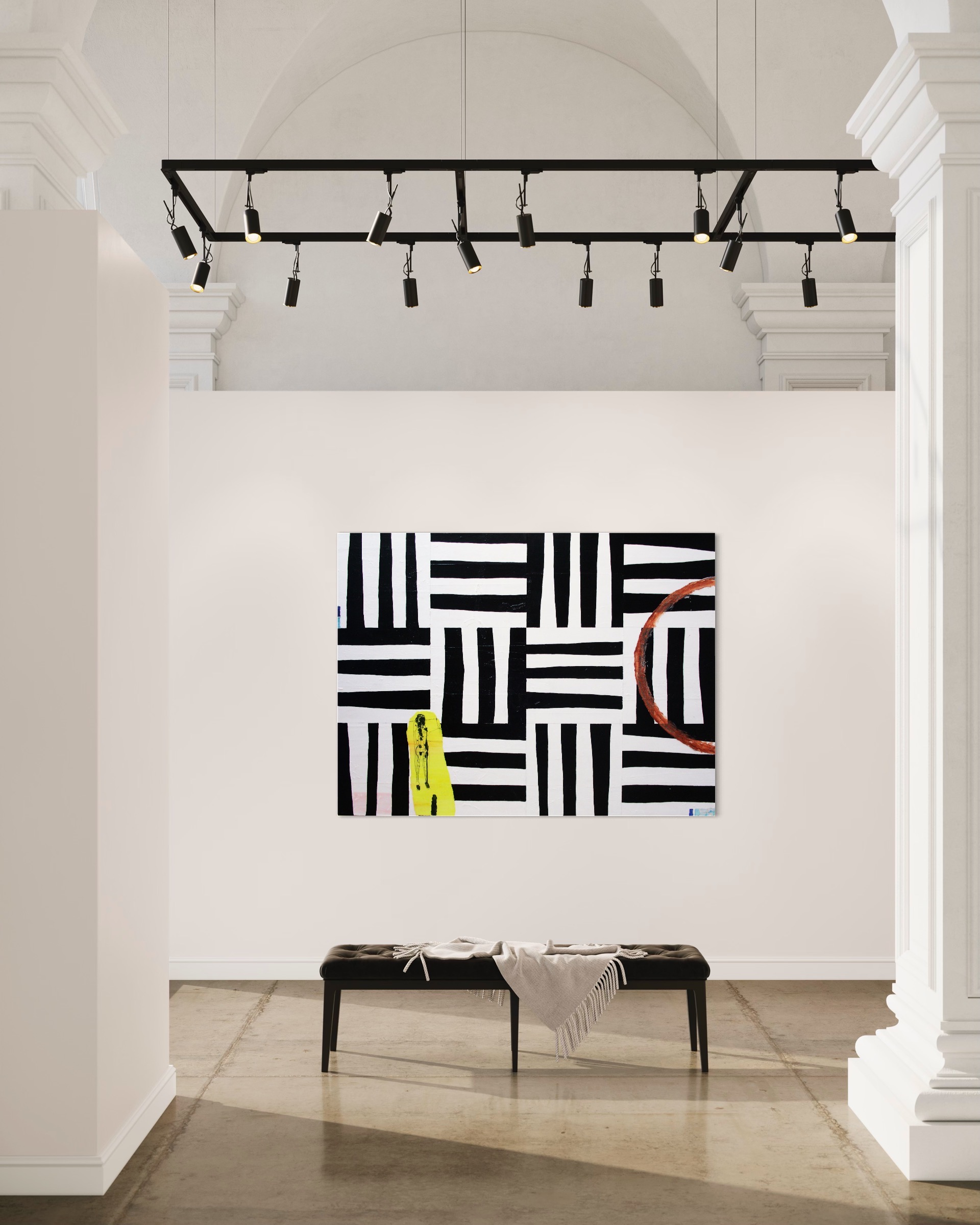 "Untitled" 2005, acryl/mixed media/linen, 150x200cm 